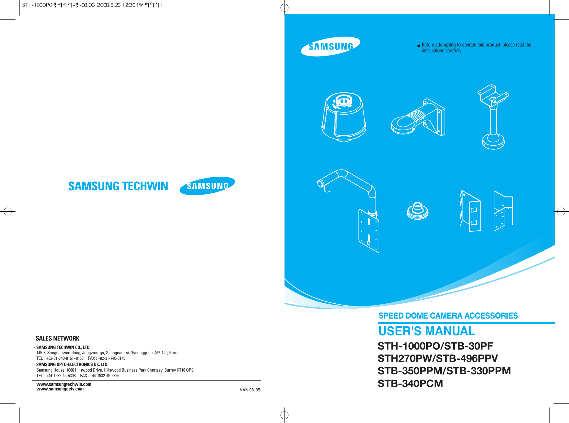 Samsung Stb 30pf Users Manual Sth 1000poae ººº Ae Oµ 08 03