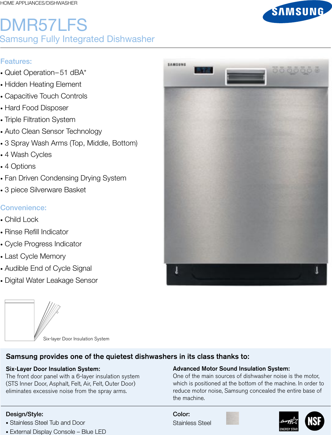 samsung dishwasher measurements