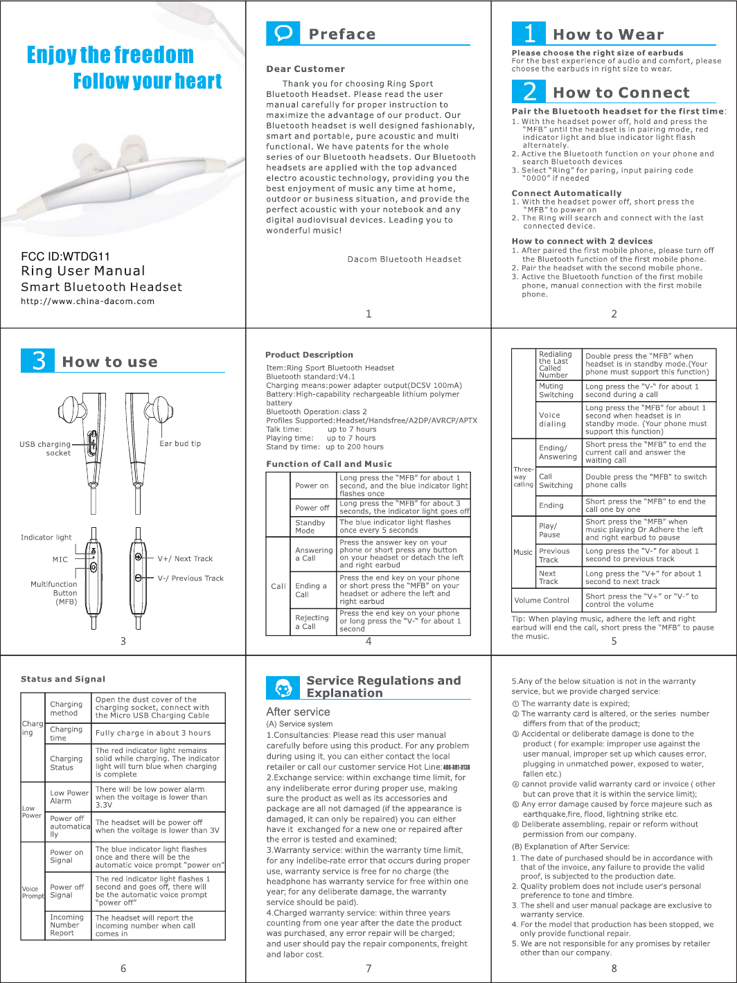 Dacom best sale earbuds manual