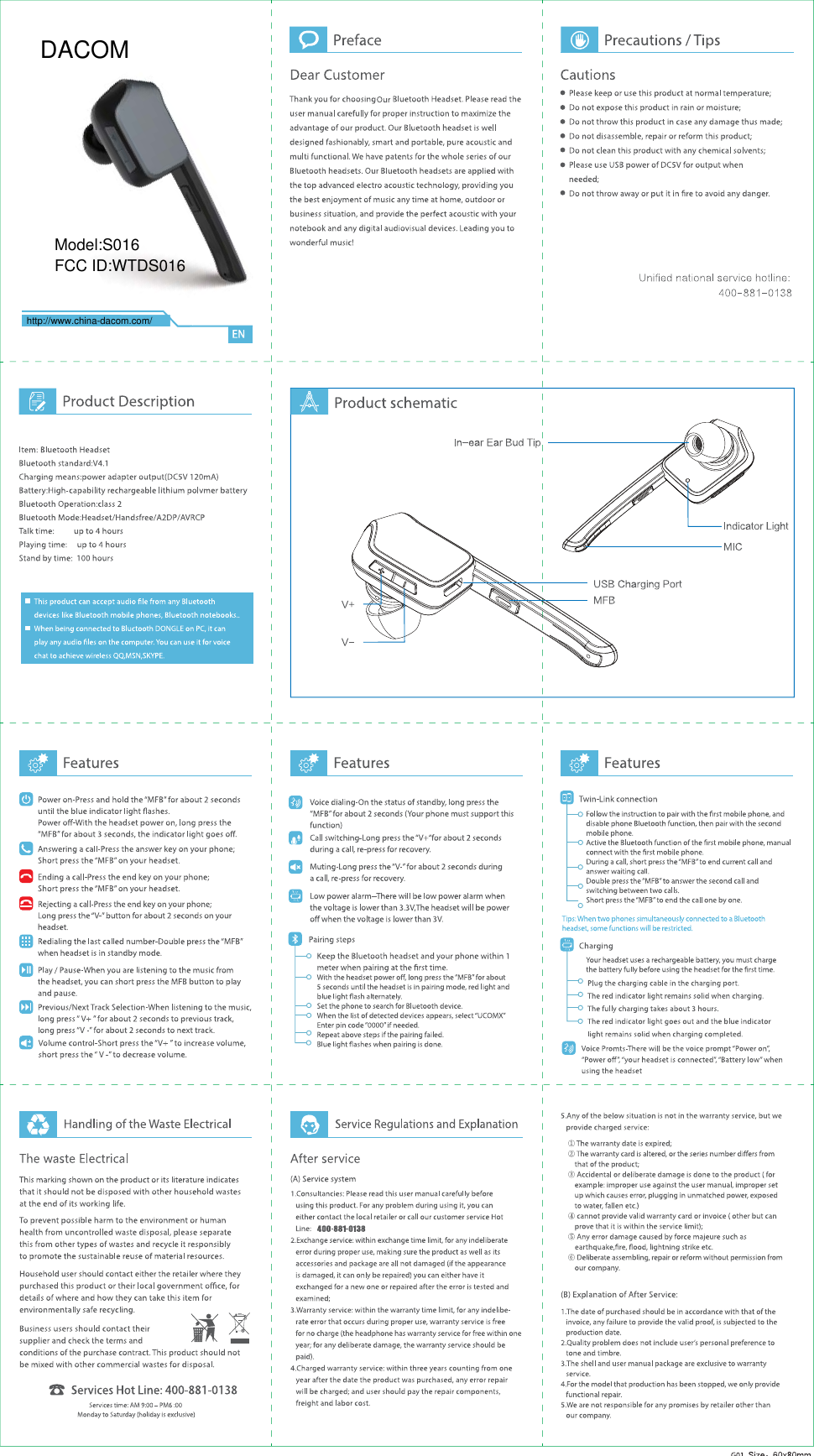 http://www.china-dacom.com/DACOMModel:S016FCC ID:WTDS016