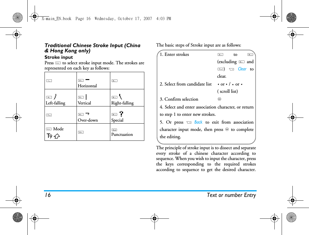 Page 17 of Sang Fei Consumer Communications CT9A9U Dual-band GSM 850/1900 Mobile Phone with Bluetooth User Manual X main EN