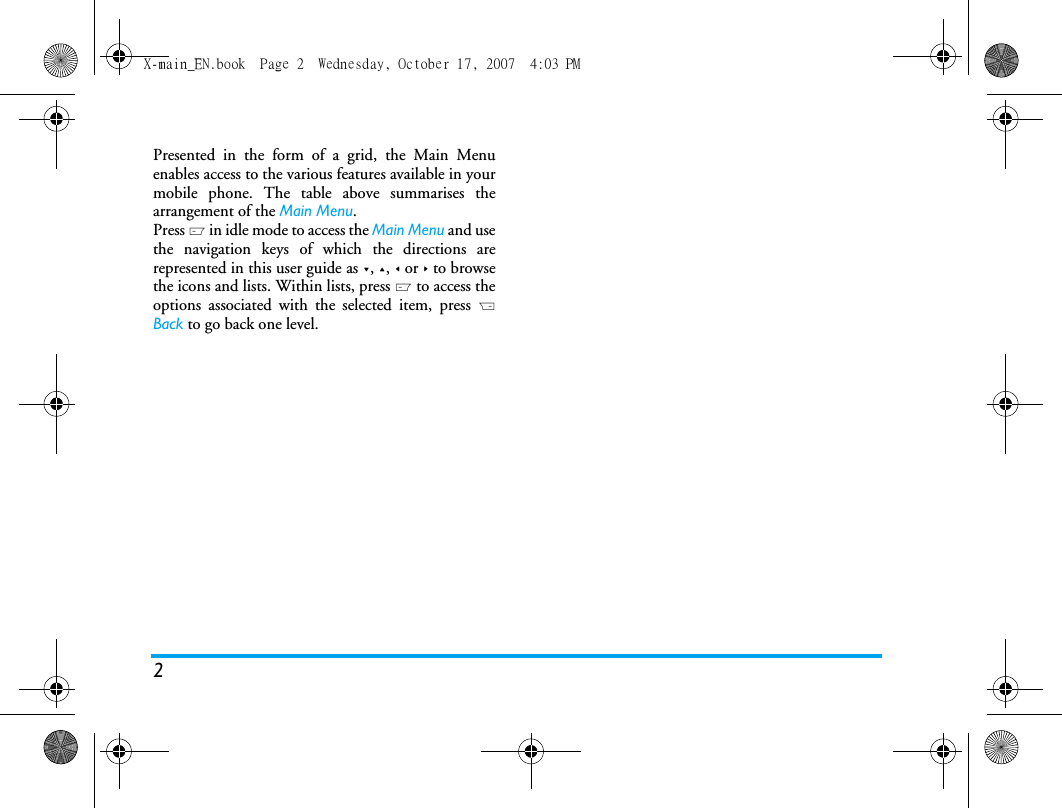 Page 3 of Sang Fei Consumer Communications CT9A9U Dual-band GSM 850/1900 Mobile Phone with Bluetooth User Manual X main EN