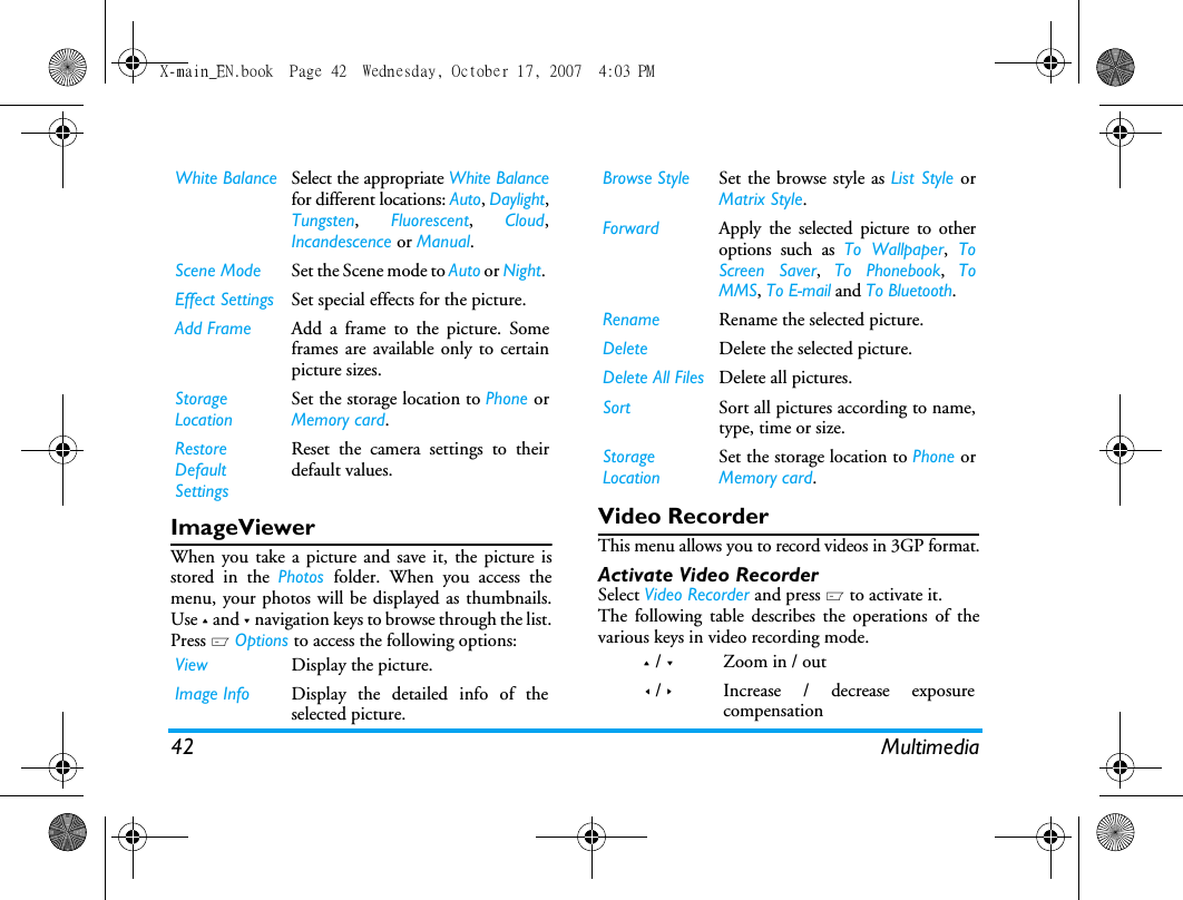 Page 43 of Sang Fei Consumer Communications CT9A9U Dual-band GSM 850/1900 Mobile Phone with Bluetooth User Manual X main EN