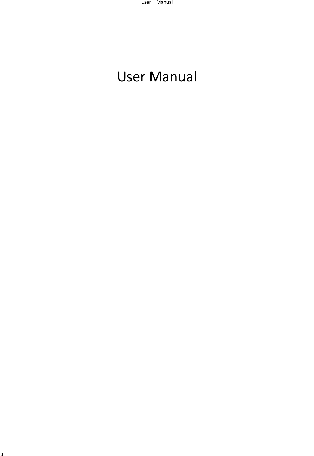 User    Manual 1     User Manual