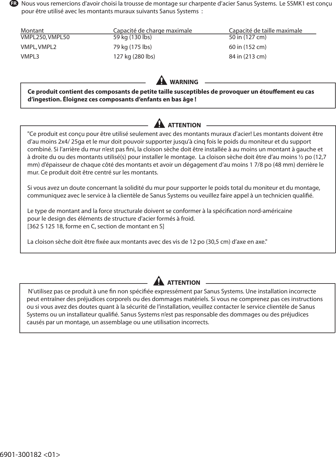 Page 3 of 9 - Sanus-Systems Sanus-Systems-Sanus-Ssmk1-Users-Manual-  Sanus-systems-sanus-ssmk1-users-manual
