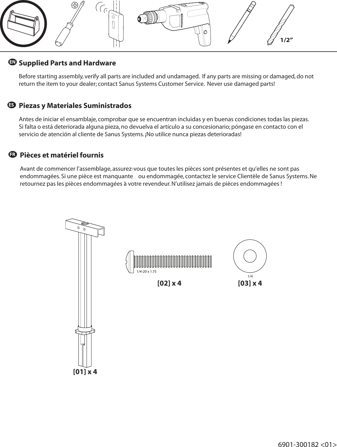 Page 4 of 9 - Sanus-Systems Sanus-Systems-Sanus-Ssmk1-Users-Manual-  Sanus-systems-sanus-ssmk1-users-manual