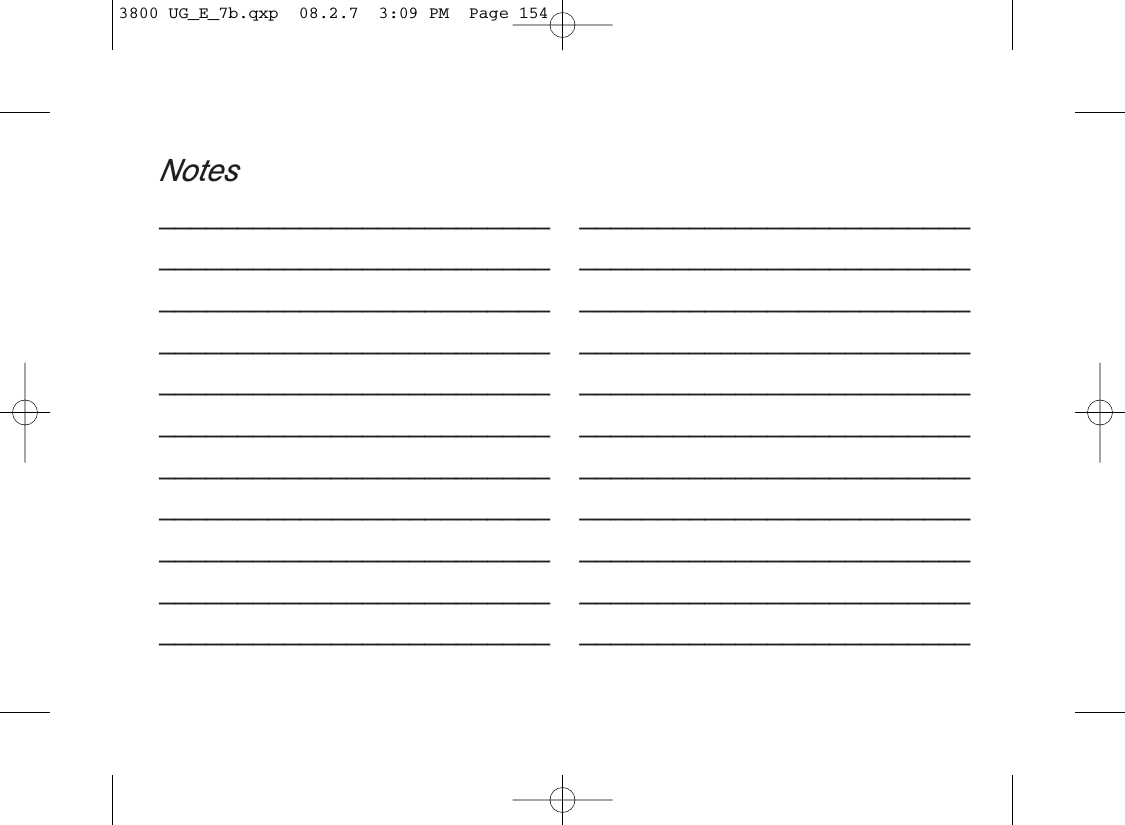 Notes______________________________________________________________________________________________________________________________________________________________________________________________________________________________________________________________________________________________________________________________________________________________________________________________________________________________________________________________________________________________________________________________________________________________________3800 UG_E_7b.qxp  08.2.7  3:09 PM  Page 154