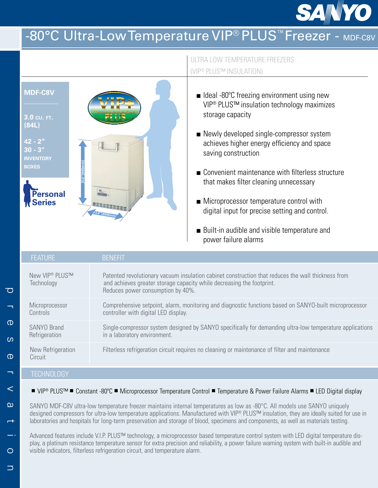 Page 1 of 2 - Sanyo Sanyo-Mdf-C8V-Users-Manual-  Sanyo-mdf-c8v-users-manual