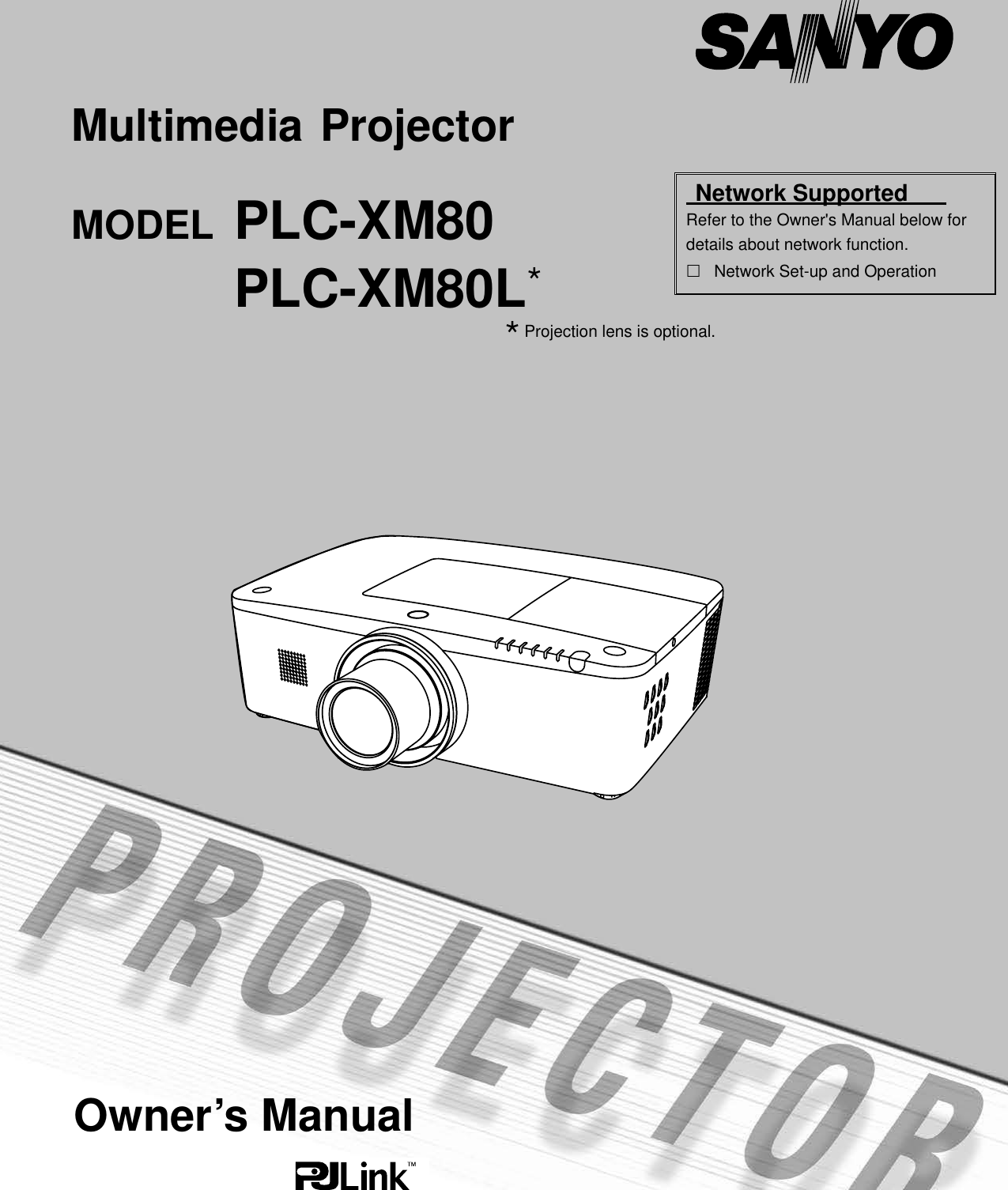Sanyo Projector Plc Xm80L Users Manual