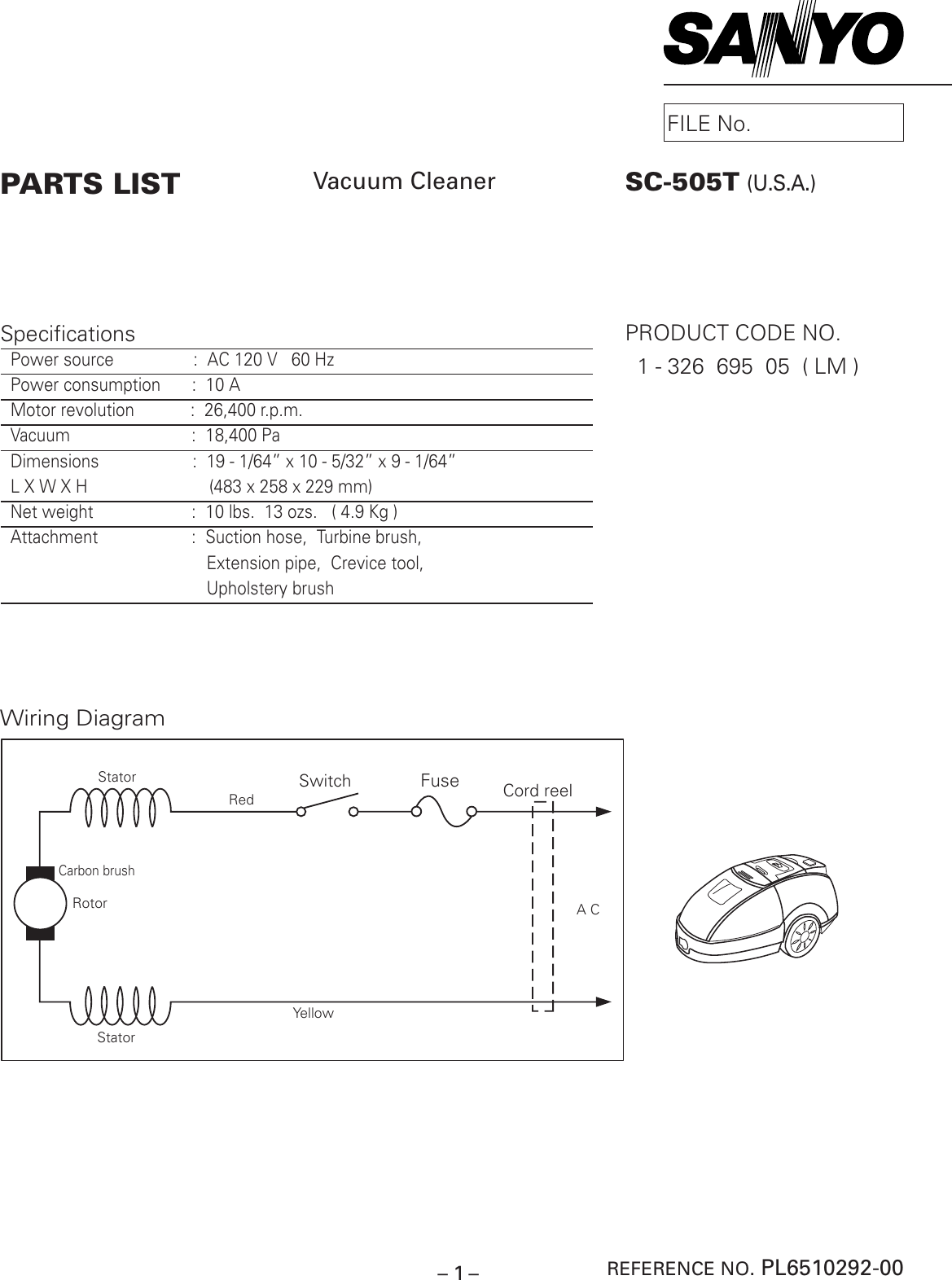 Page 1 of 5 - Sanyo Sanyo-Sc-505T-Users-Manual- SC-505T(USA-LM)  Sanyo-sc-505t-users-manual