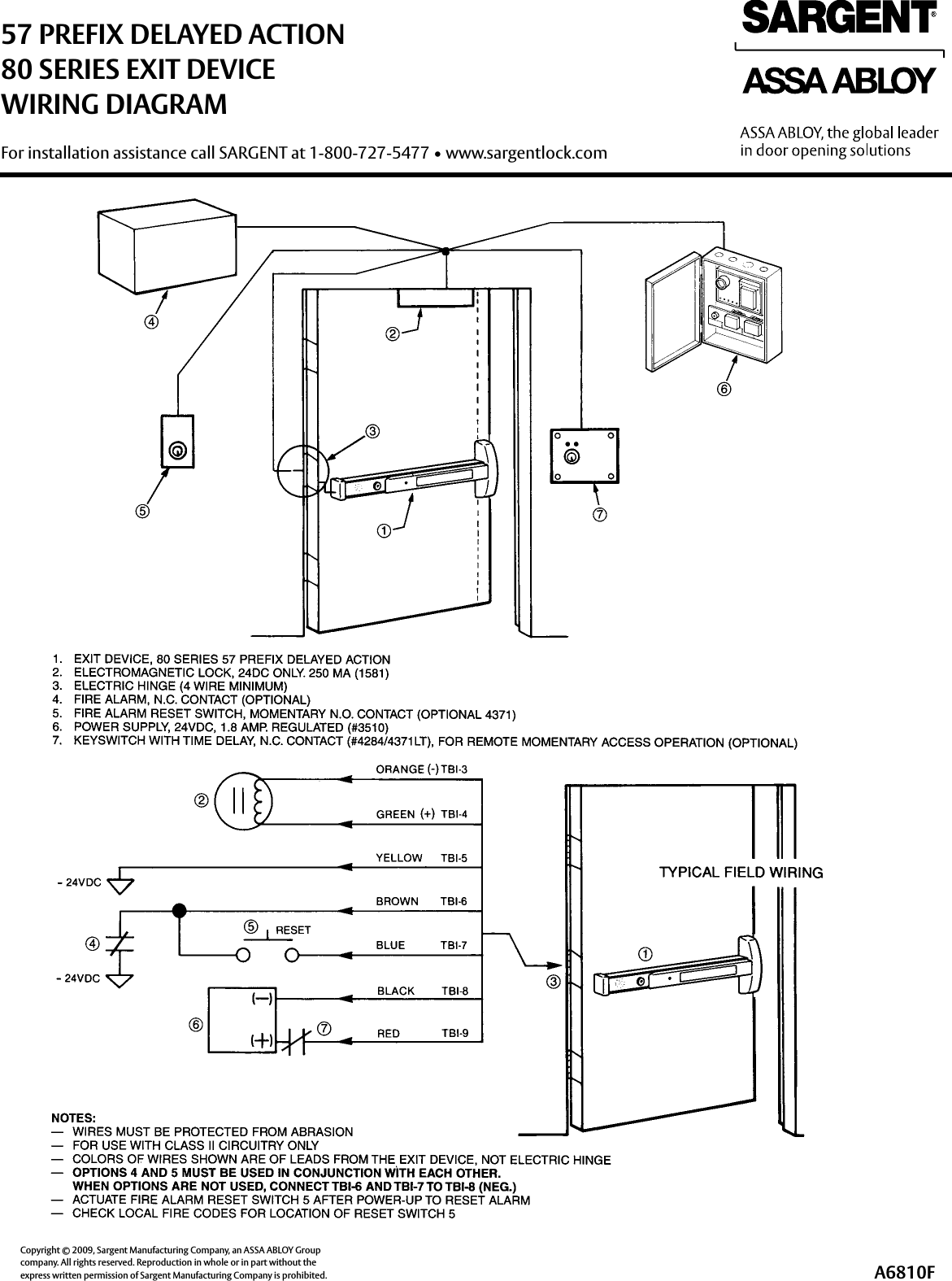 Exit Device Wiring - Wiring Diagram Raw