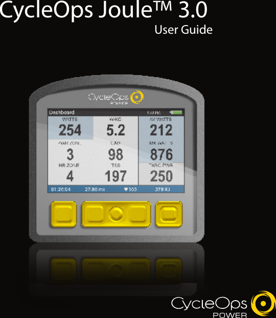Joule 3.0 User Guide page 1Header TextThe Leader in P o we r .CycleOps Joule&trade; 3.0 User Guide 