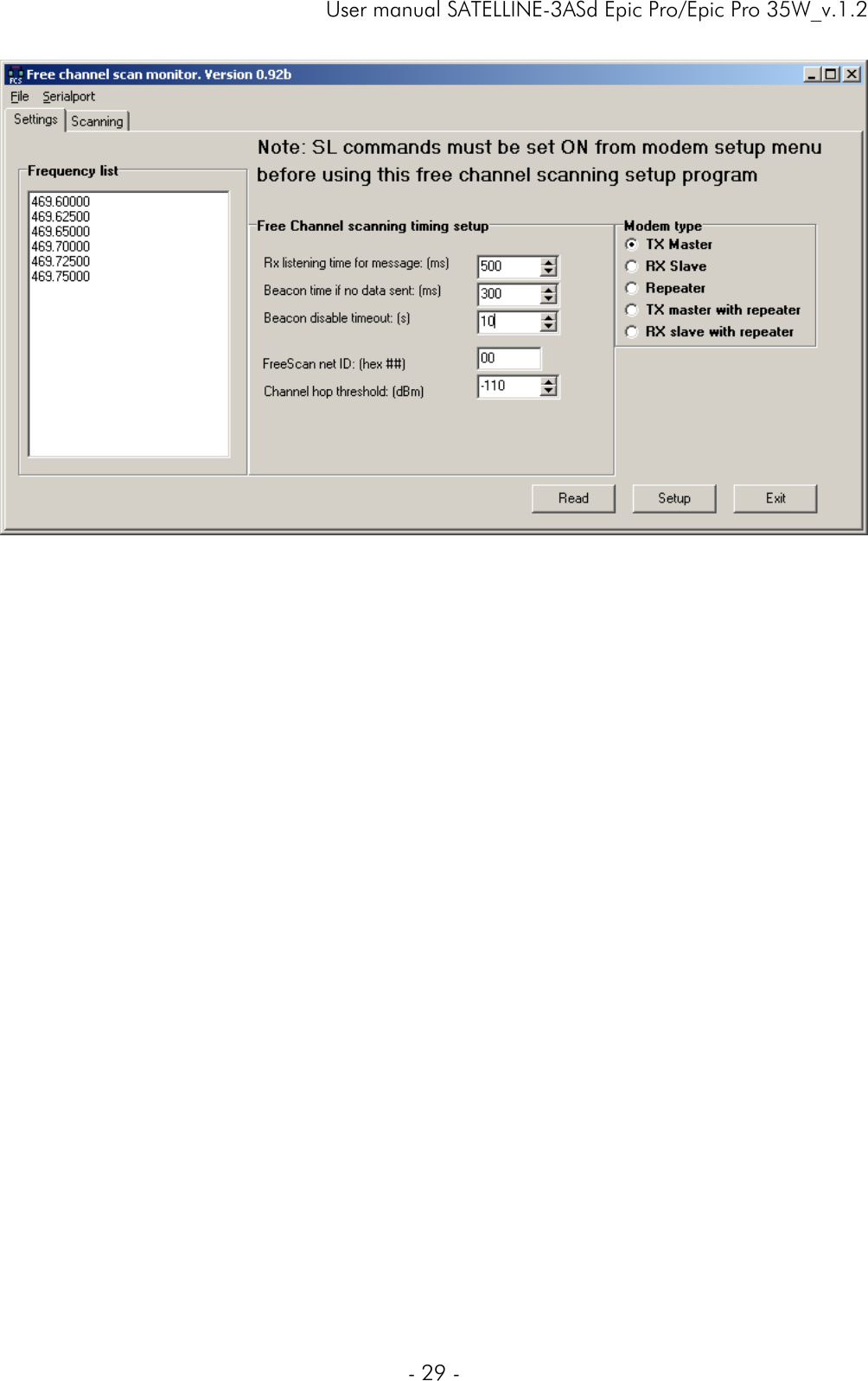     User manual SATELLINE-3ASd Epic Pro/Epic Pro 35W_v.1.2  - 29 -   