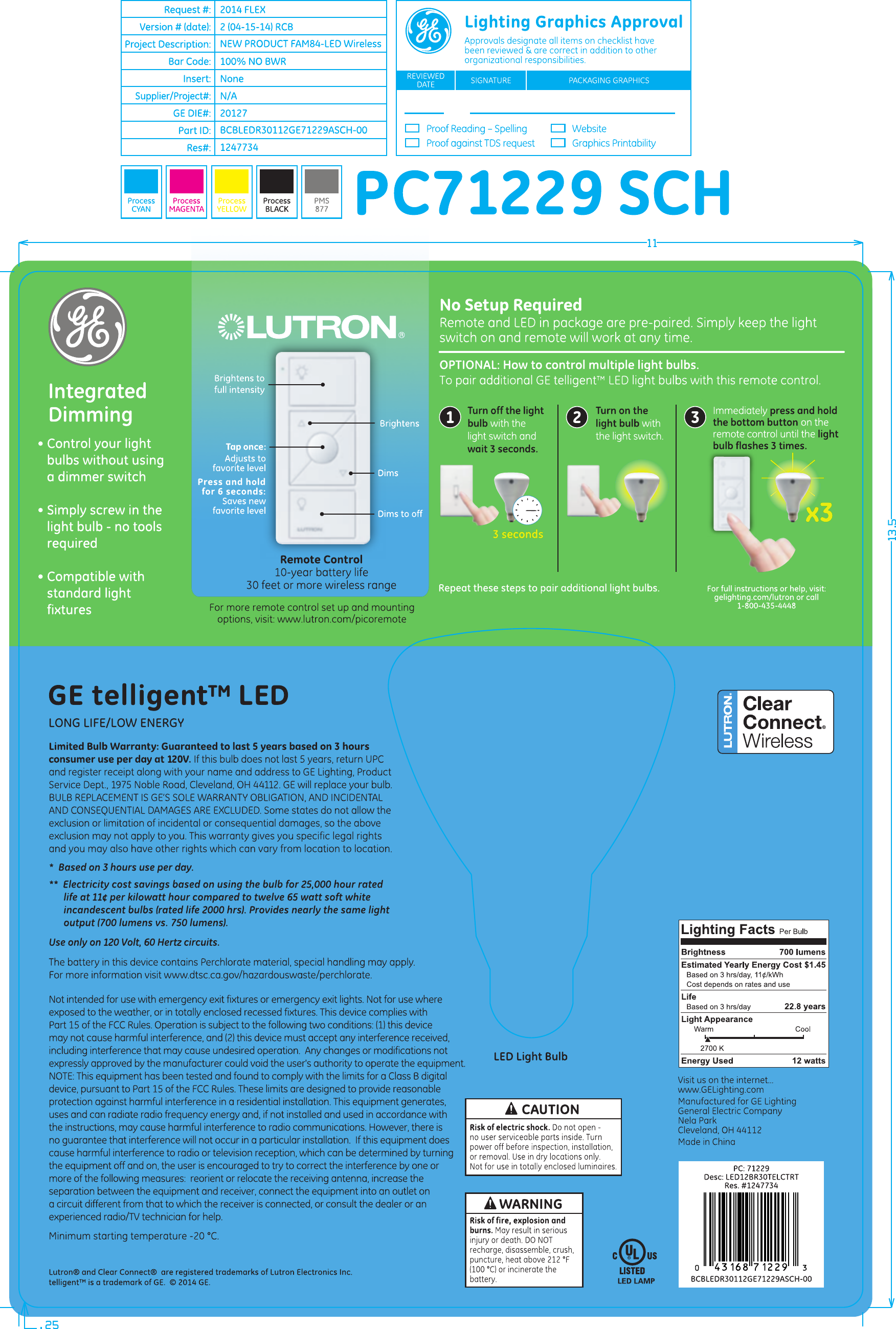Savant Technologies GE Lighting a Savant 94440 Wireless Lamp Fixture