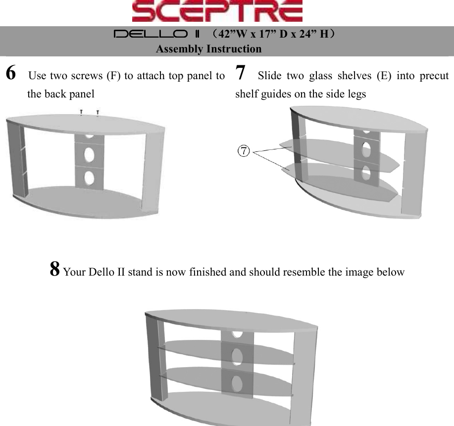 Sceptre Technologies Projection Television Dello Users Manual II AI
