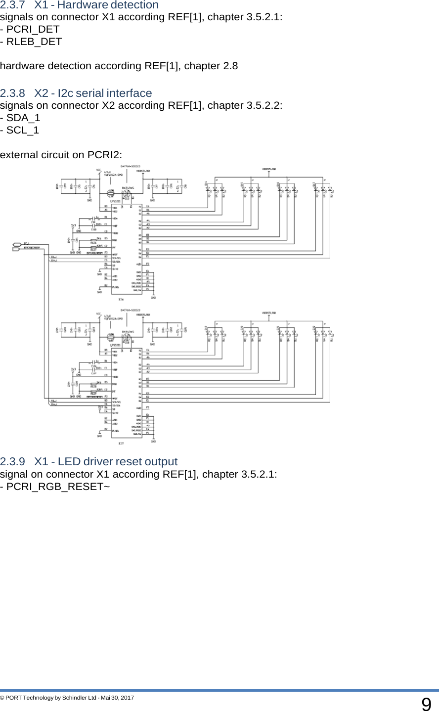 Page 9 of Schindler elevators PCR2TWN4 Card reader module PCR2-TWN4 User Manual Users manual