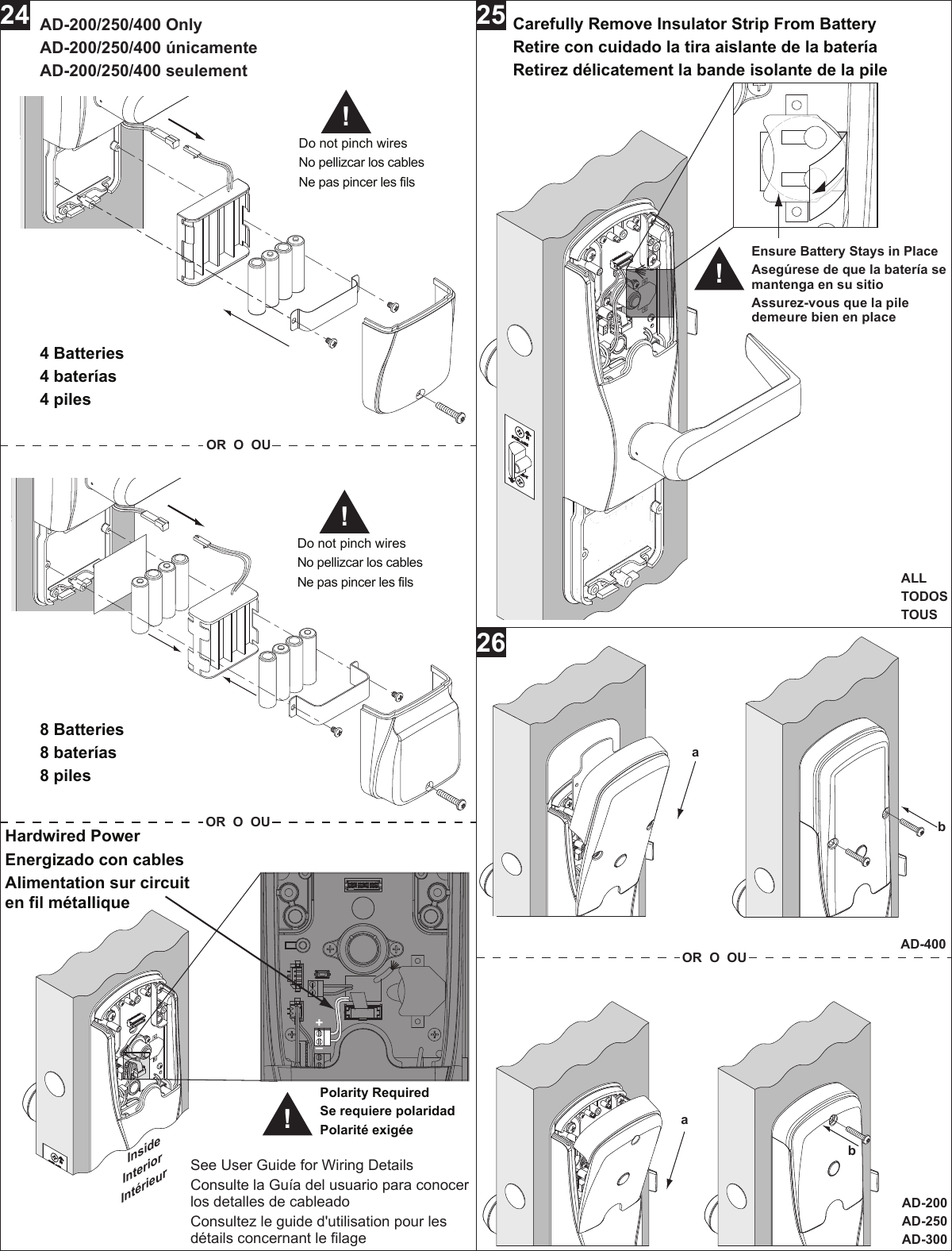 Page 6 of 8 - Schlage Electronics  Mechanical Installation Manuals AD-Series Cylindrical 102104