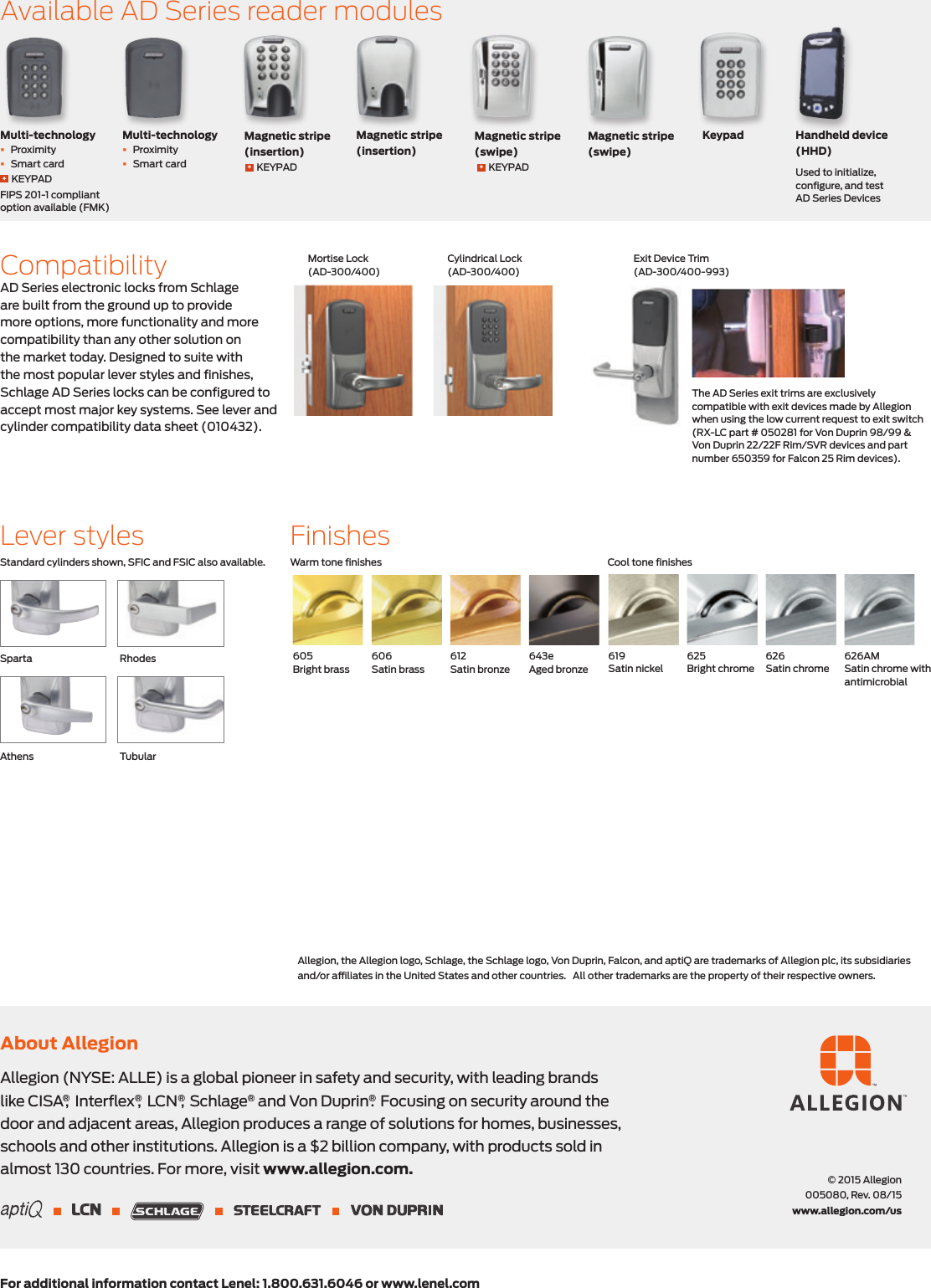 Page 4 of 4 - Schlage Electronics  Solution Sheet Lenel AD 300 400 105080