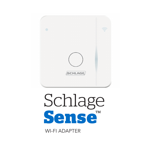 11819 North Pennsylvania St.Carmel, IN 460321-888-805-9837MADE IN CHINAwww.schlage.com© 2017 Schlage Lock Company00 0 0 0 0 0 0 0 0 0 0ALLOWS REMOTE ACCESS TO YOURSCHLAGE SENSETM SMART DEADBOLTLock. Unlock. Anywhere.WI-FI ADAPTERSold separatelyPLUG IN. STAY CONNECTED.With the Schlage SenseTM  Wi-Fi Adapter, the lock works with your AndroidTM device or iPhone® through the Schlage Sense app*NOTE: Wi-Fi adapter is not compatible with the Apple Home app or Siri® voice controlTurn to bottom of package for more information.ONLY PAIR WITHPLUG INTO THE WALLCONNECT TO WI-FIPAIR WITH YOUR SMARTPHONESecurely control to your Schlage SenseTM Smart Deadbolt from anywhere with your AndroidTM device, iPhone®, iPad®, iPod touch®* For best results controlling from anywhere, lock should  be within 40 feet of the Schlage Sense Wi-Fi Adapter.Works with iPhone®, iPad® or iPod touch® with iOS 9.3 or later. Android 5.0 or later required. Compatible with Android phones like Samsung Galaxy S5 or newer, Google Nexus 5 or newer, LG G3 or newer, and more.  Android is a trademark of Google Inc. Google Play and the Google Play logo are trademarks of Google Inc. iPad, iPhone, iPod, iPod touch and Siri are trademarks of Apple Inc., registered in the U.S. and other countries.SIMPLE AS USING AN APPDownload the Schlage Sense app to get startedCan’t recall if you locked the door before you left home this morning?Lock and unlock — right from your smartphone.TOP BOTTOM