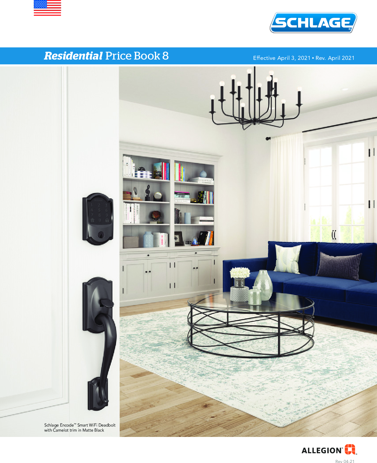 Schlage Residential 2021 Price Book (Effective 4/3/2021) Res PB8