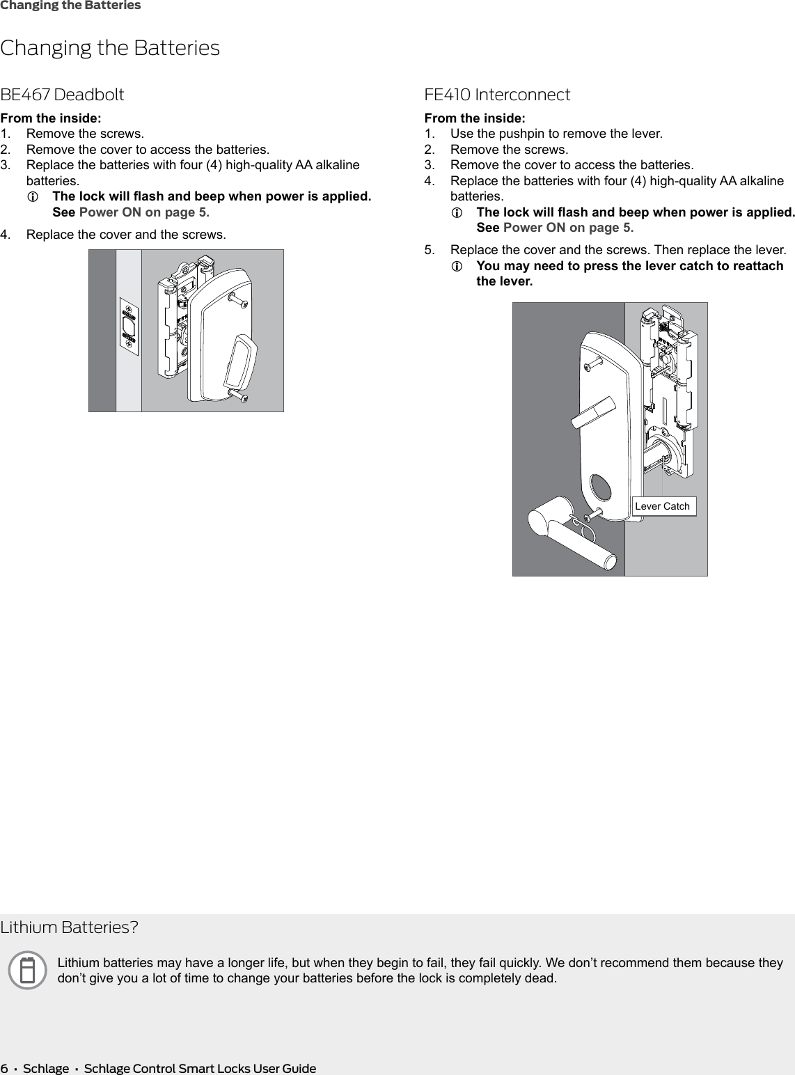 Page 6 of 12 - Schlage Residential  Control Smart Locks User Guide Schlage-control-smart-locks-user-guide