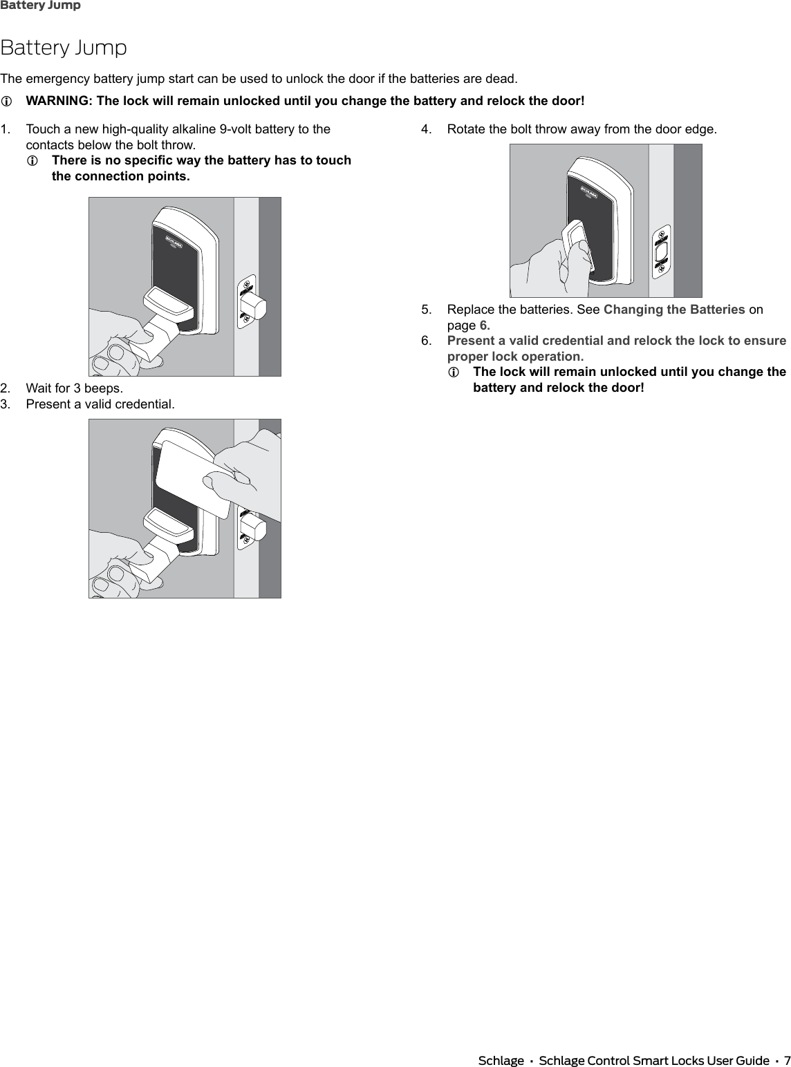 Page 7 of 12 - Schlage Residential  Control Smart Locks User Guide Schlage-control-smart-locks-user-guide