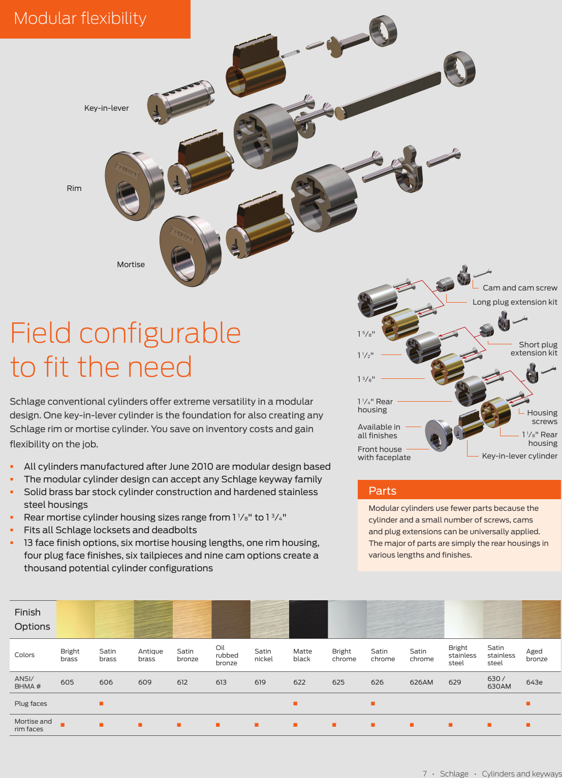 Page 7 of 8 - Schlage Cylinders And Keyways Brochure ALX Reference Guide Key Blanks Quick 109158 1