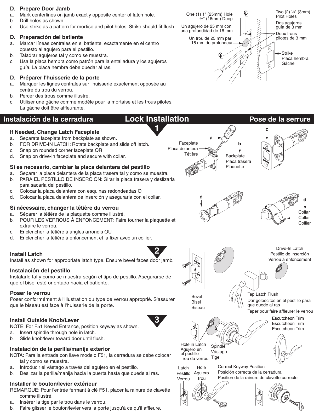 Schlage F Series Users Manual P515 359