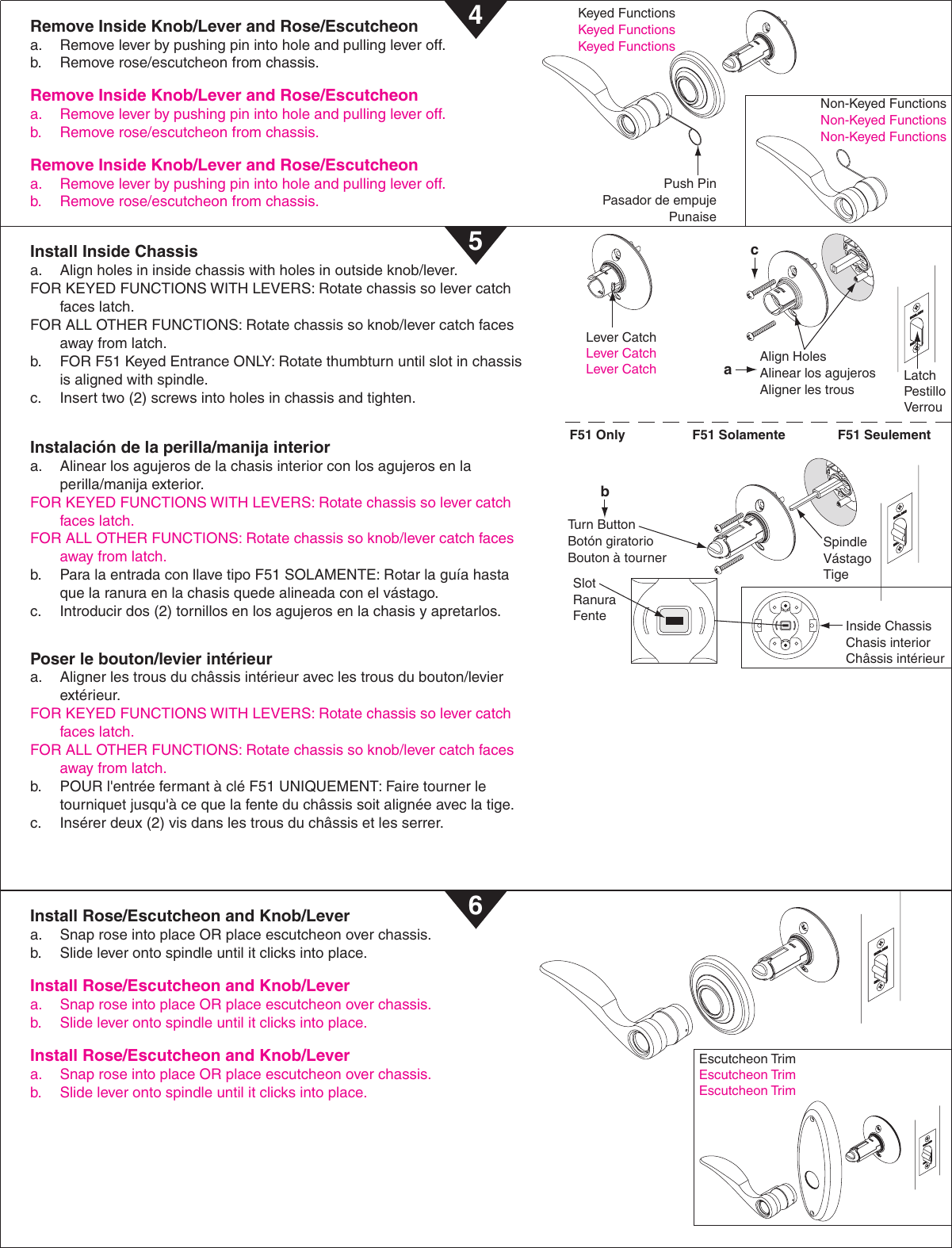 Schlage F Series Users Manual P515 359