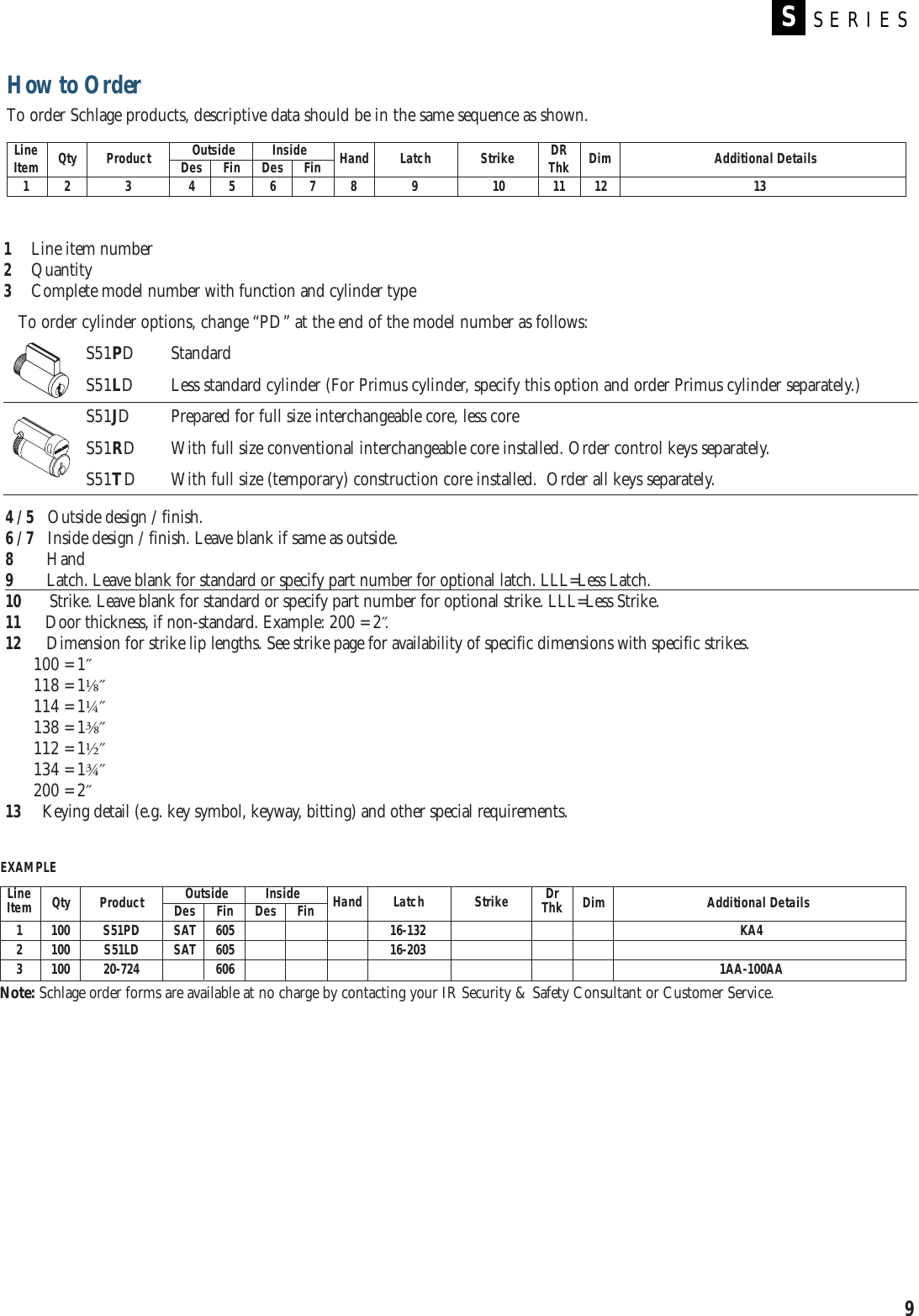 Page 11 of 12 - Schlage Schlage-S-Series-Users-Manual- S_Series.2003  Schlage-s-series-users-manual