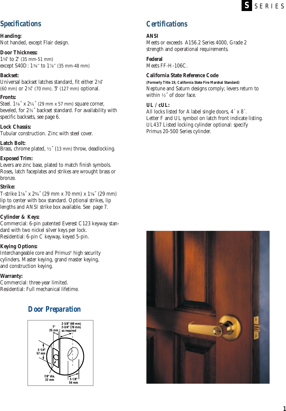 Page 3 of 12 - Schlage Schlage-S-Series-Users-Manual- S_Series.2003  Schlage-s-series-users-manual