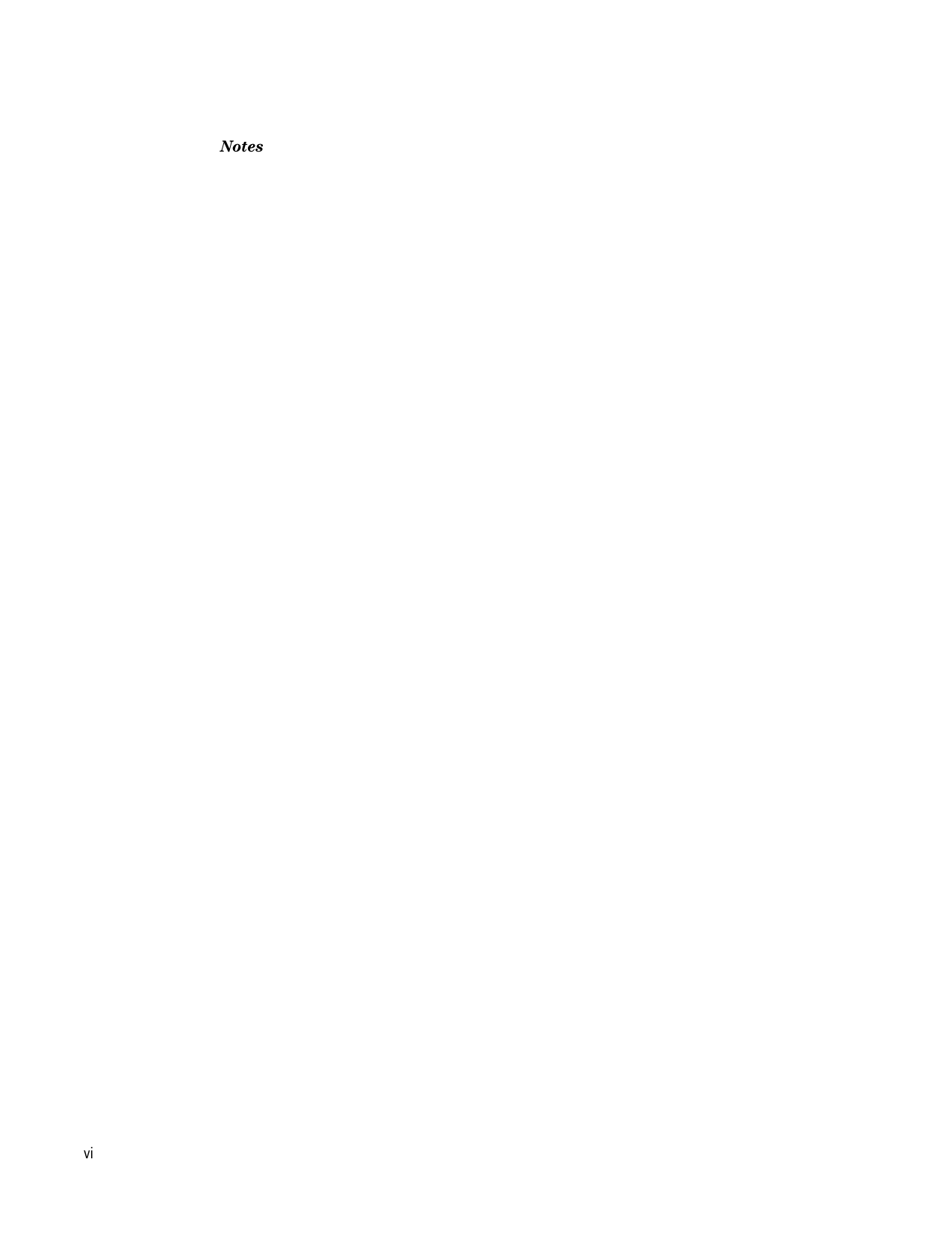 Notesvi