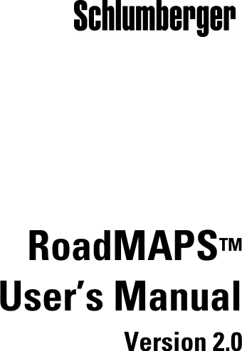 RoadMAPSTMUser’s ManualVersion 2.0