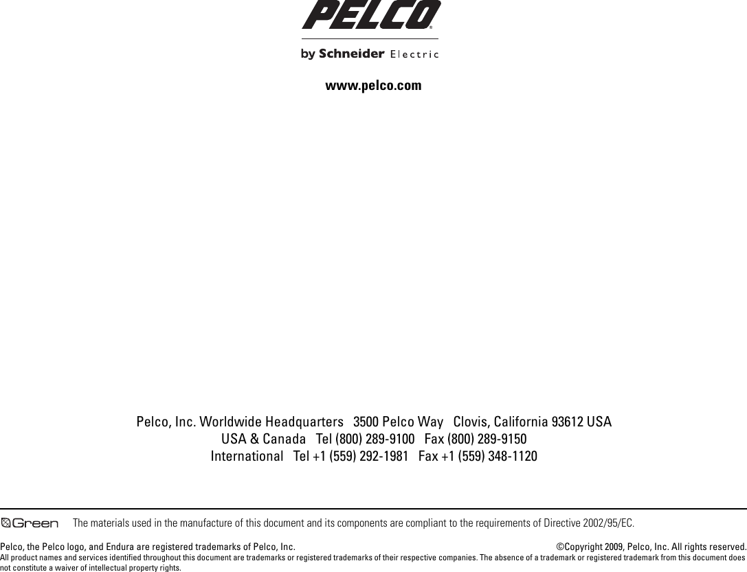 Page 8 of 8 - Schneider-Electric Schneider-Electric-Endura-Workstation-Ws5070-Users-Manual- Pelco_WS5070_Endura_Workstation_Installation_guide Schneider-electric-endura-workstation-ws5070-users-manual