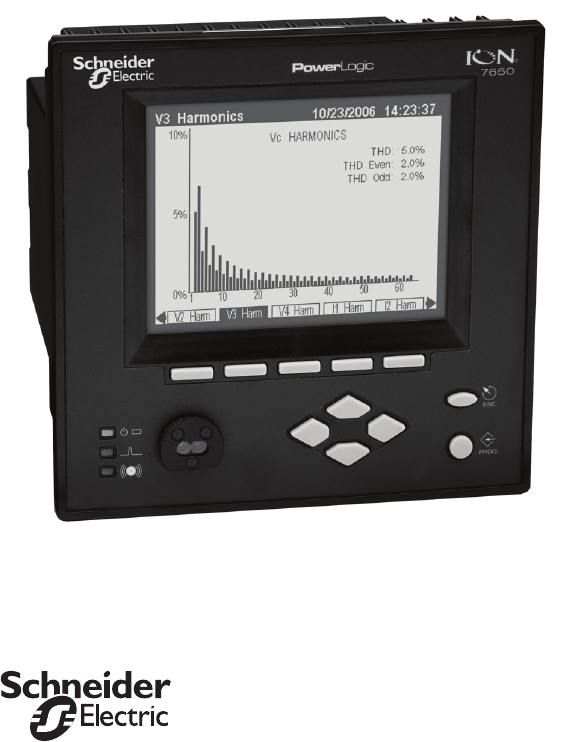 Schneider Electric Weather Radio Ion7550 Users Manual PowerLogic