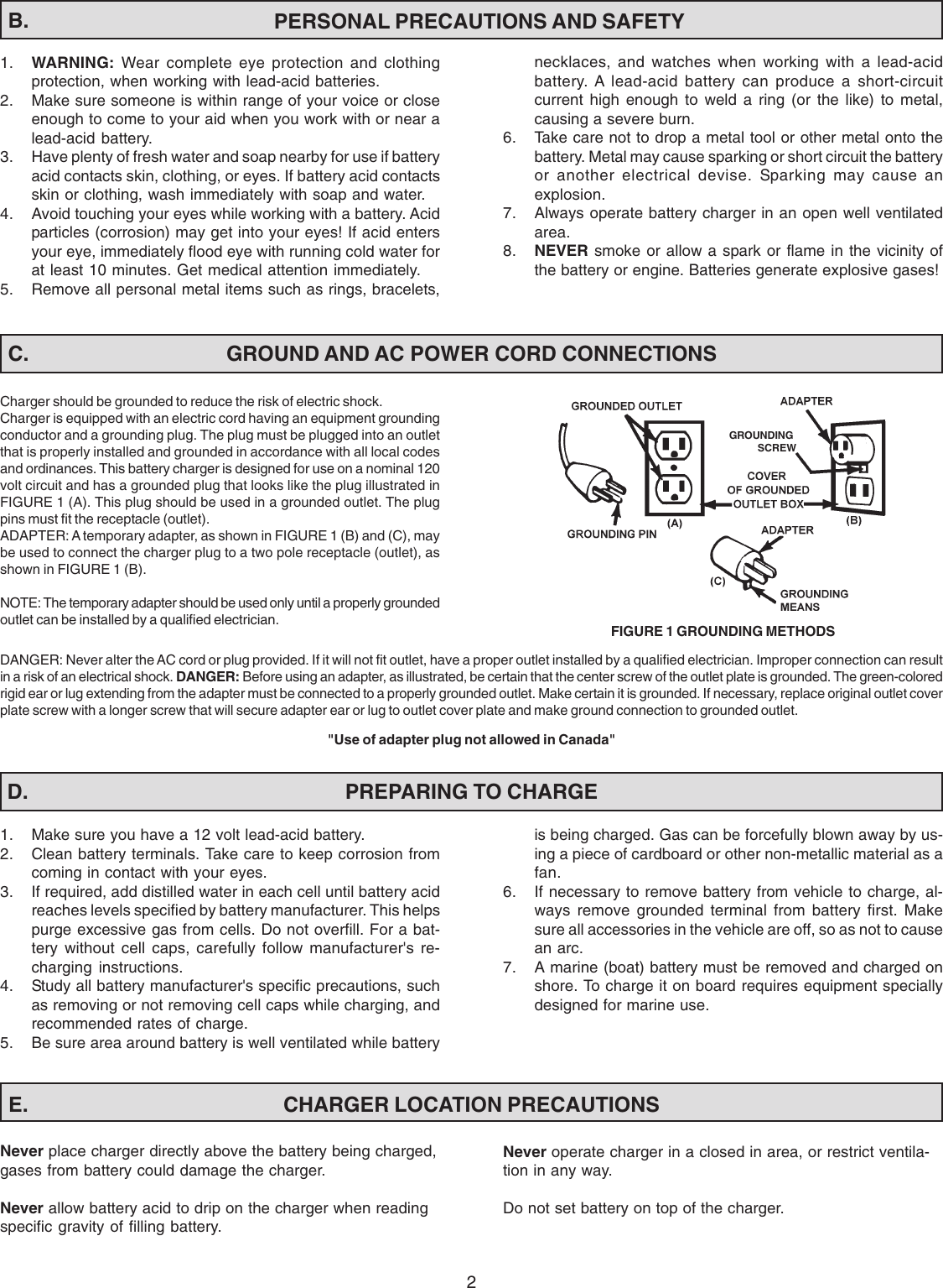 Page 2 of 8 - Schumacher Schumacher-Se-3522-Users-Manual- 00-99-000294-0103  Schumacher-se-3522-users-manual