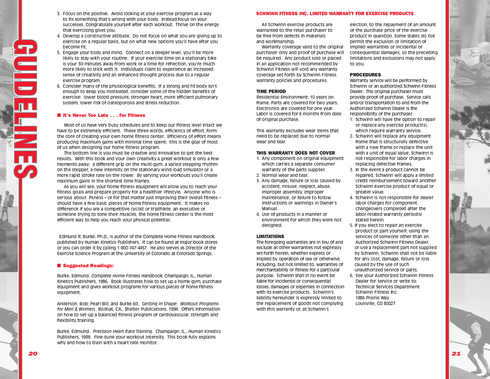 Page 12 of 12 - Schwinn Schwinn-103-Owners-Manual- 103/203 OM  Schwinn-103-owners-manual