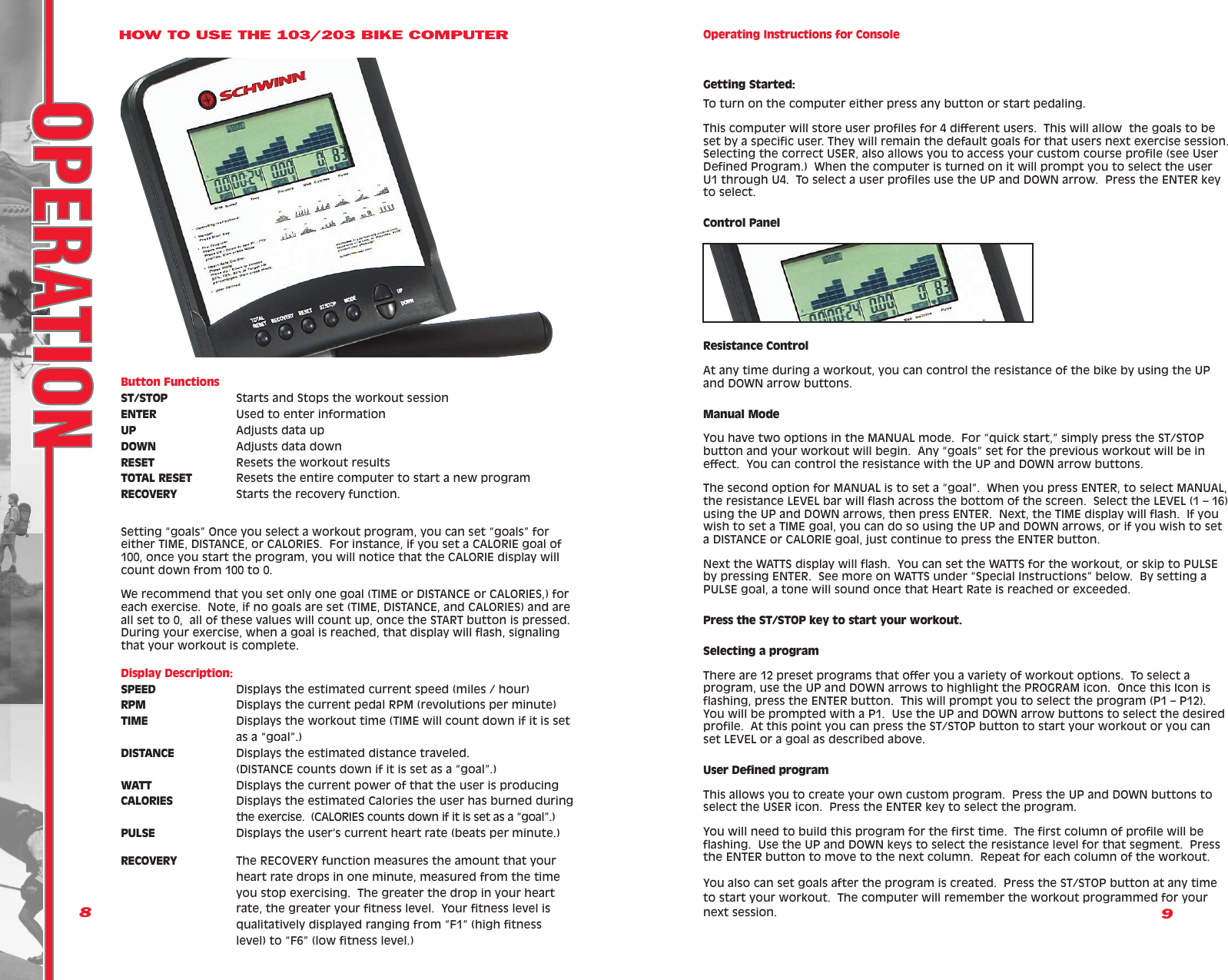 Page 5 of 12 - Schwinn Schwinn-103-Owners-Manual- 103/203 OM  Schwinn-103-owners-manual