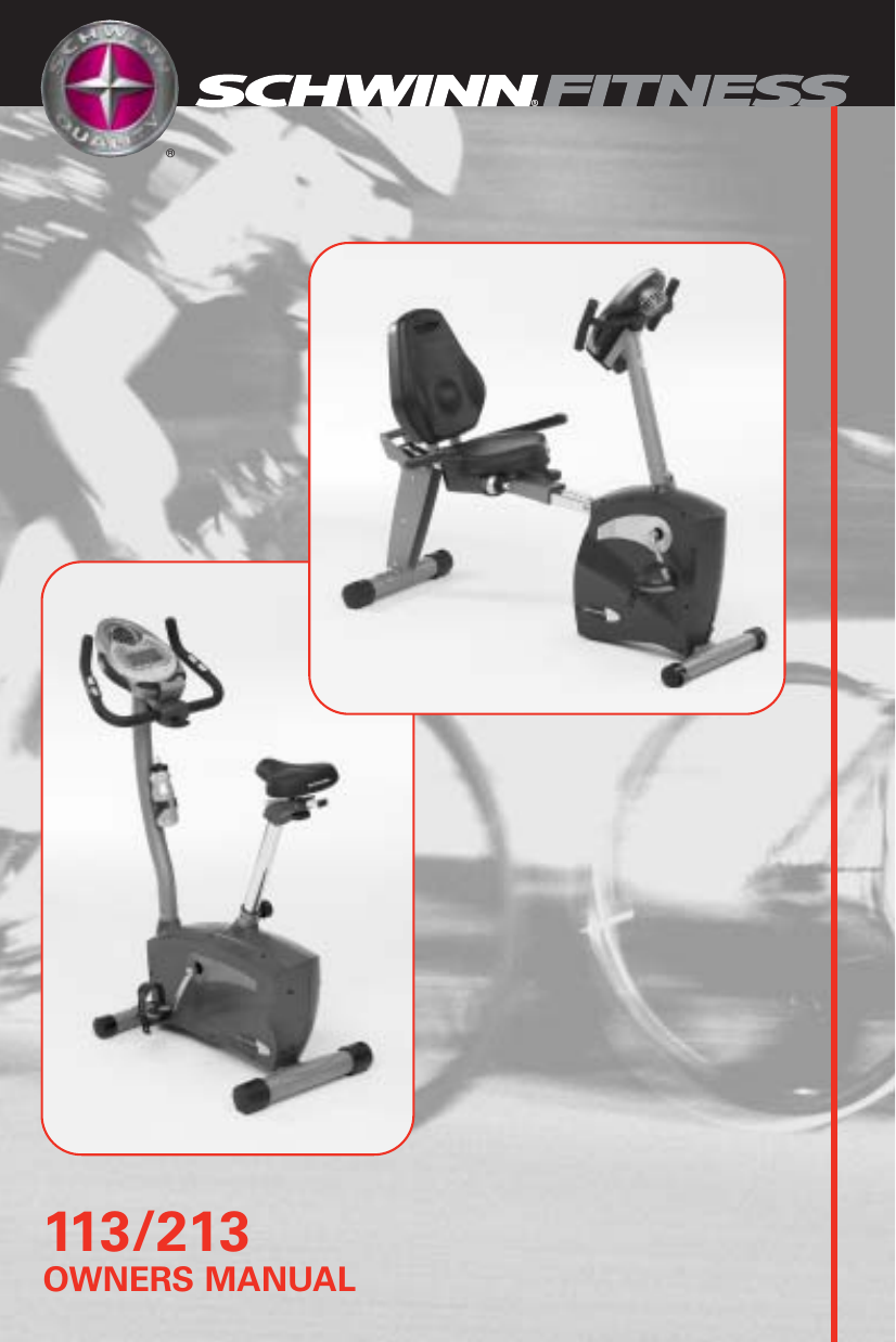 Schwinn 113 Owners Manual Nautilus OM 