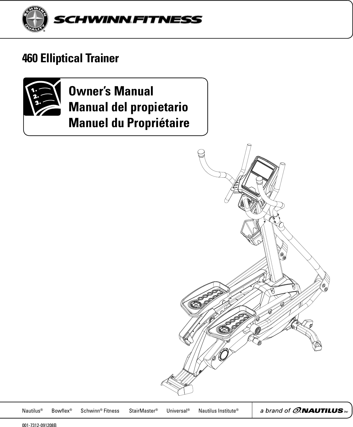 Schwinn 460 Owners Manual