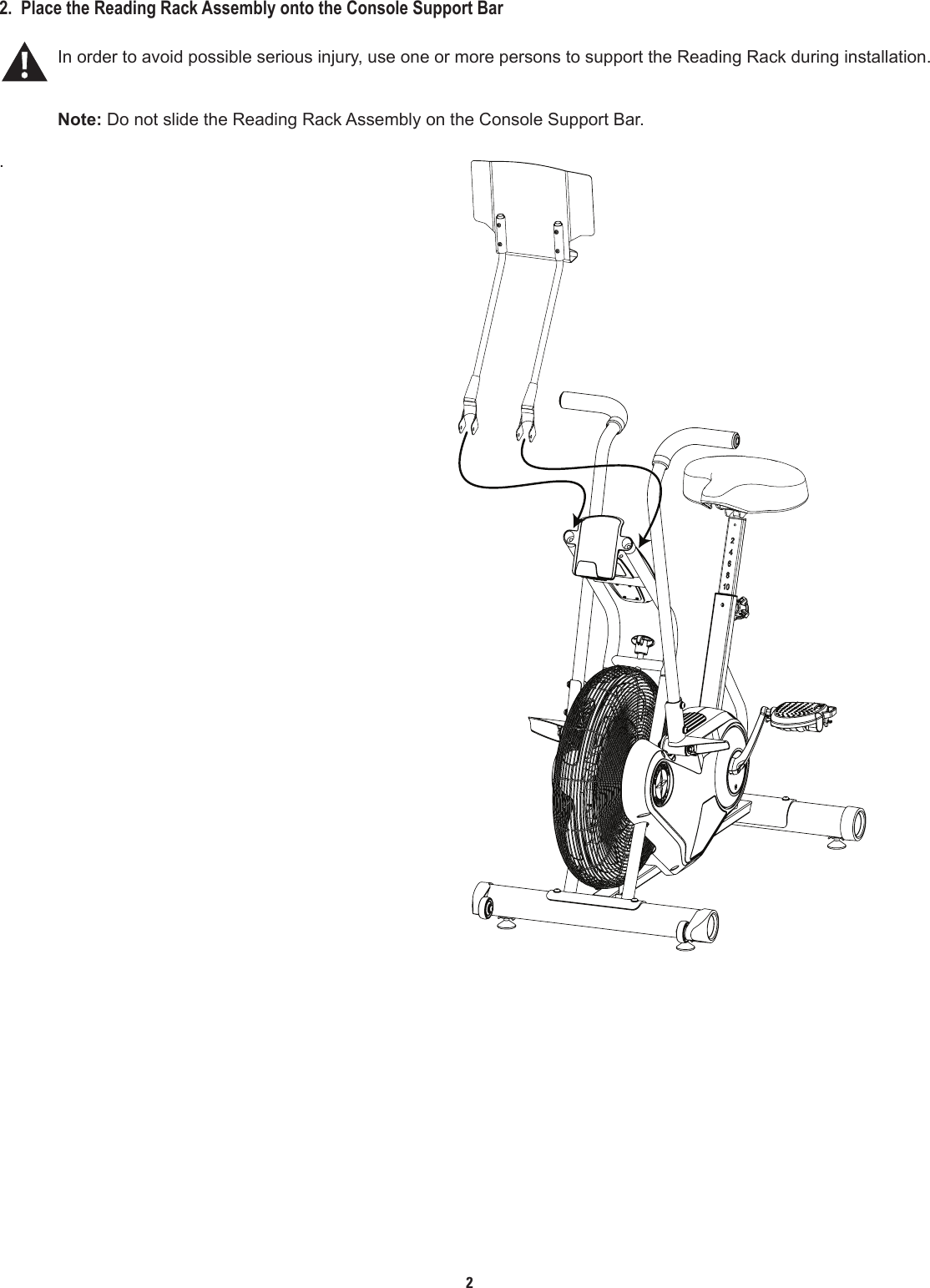 Page 2 of 8 - Schwinn Schwinn-Ad6-Reading-Rack-Installation-Guide- SCH.AD6.ReadingRack.IG.081512.B  Schwinn-ad6-reading-rack-installation-guide