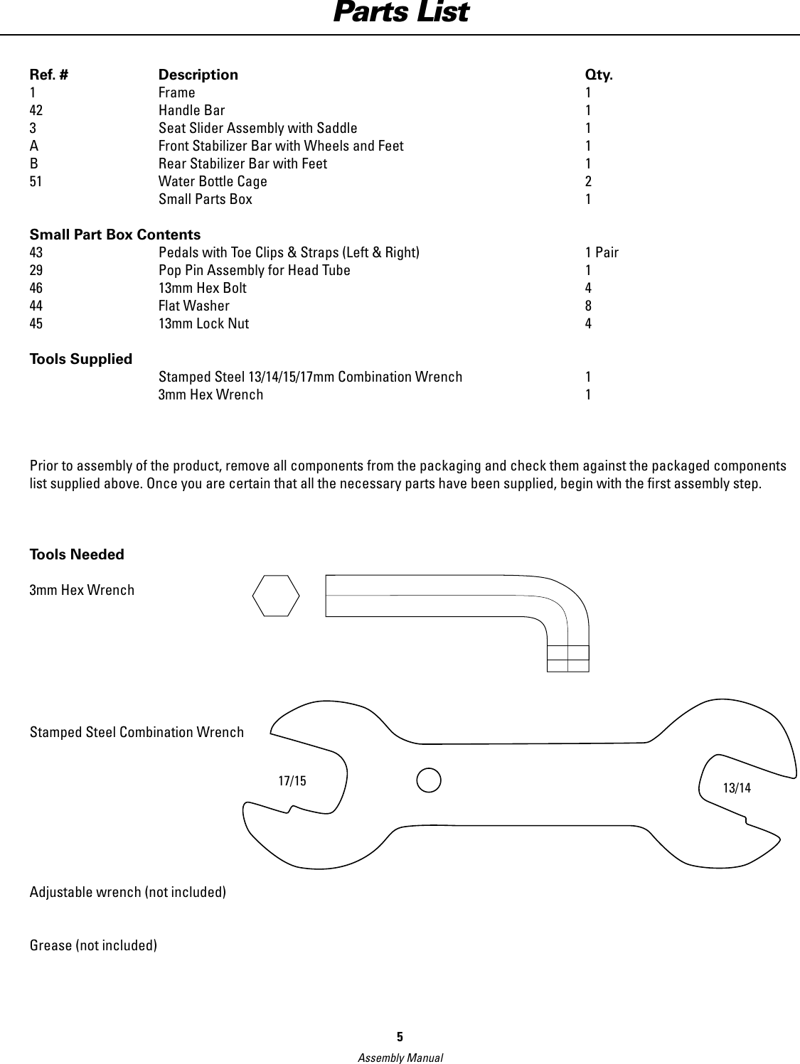 Page 5 of 12 - Schwinn Schwinn-Ic-Elite-Assembly-Manual-  Schwinn-ic-elite-assembly-manual