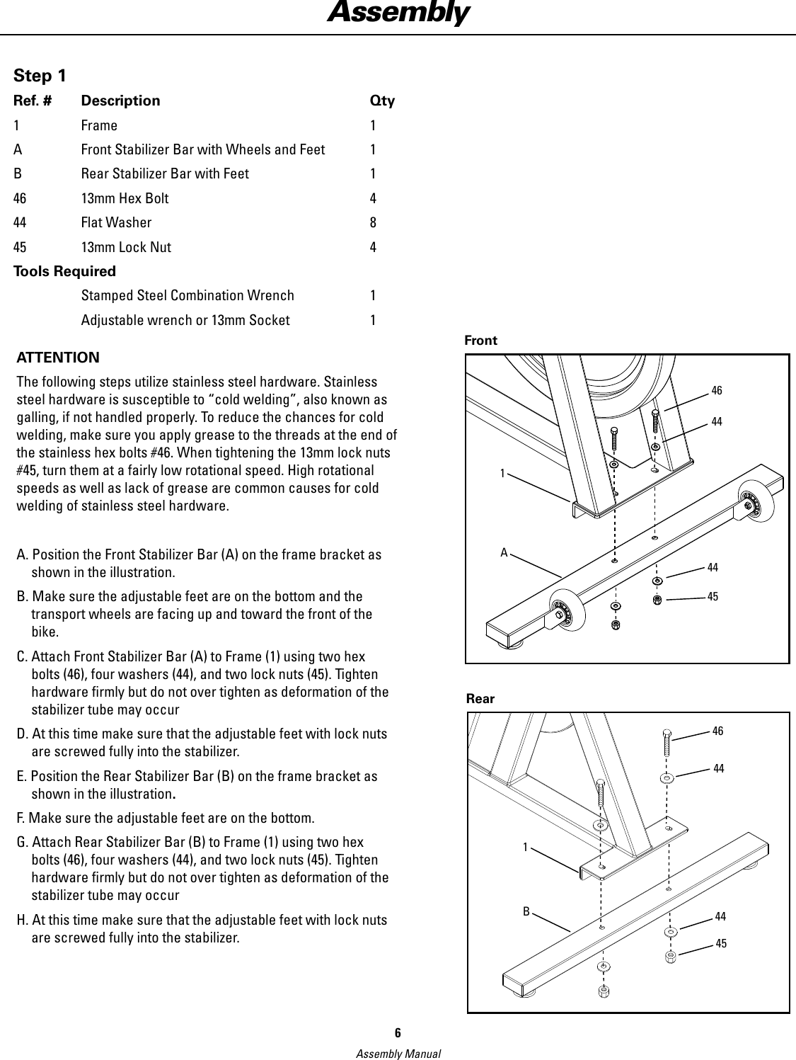 Page 6 of 12 - Schwinn Schwinn-Ic-Elite-Assembly-Manual-  Schwinn-ic-elite-assembly-manual