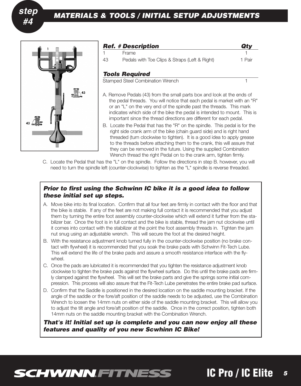 Page 5 of 8 - Schwinn Schwinn-Ic-Pro-Ic-Elite-Users-Manual- IC-Assembly Man4  Schwinn-ic-pro-ic-elite-users-manual