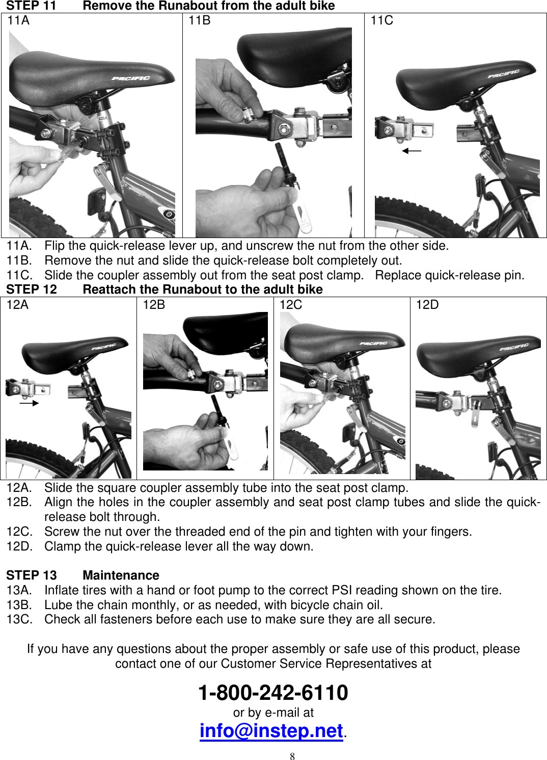 Page 8 of 9 - Schwinn Schwinn-Runabout-Trailer-Owners-Manual SC250_350Manual Runabout