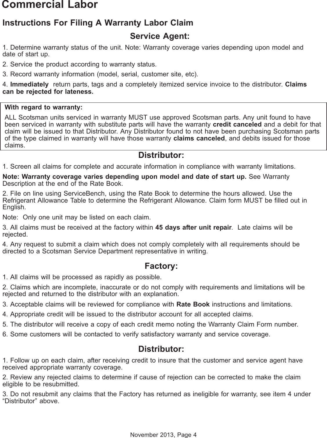 Page 5 of 8 - Scotsman Scotsman-B230P-Labor-Rate-Book- Rate W Table2015.vp Scotsman-b230p-labor-rate-book