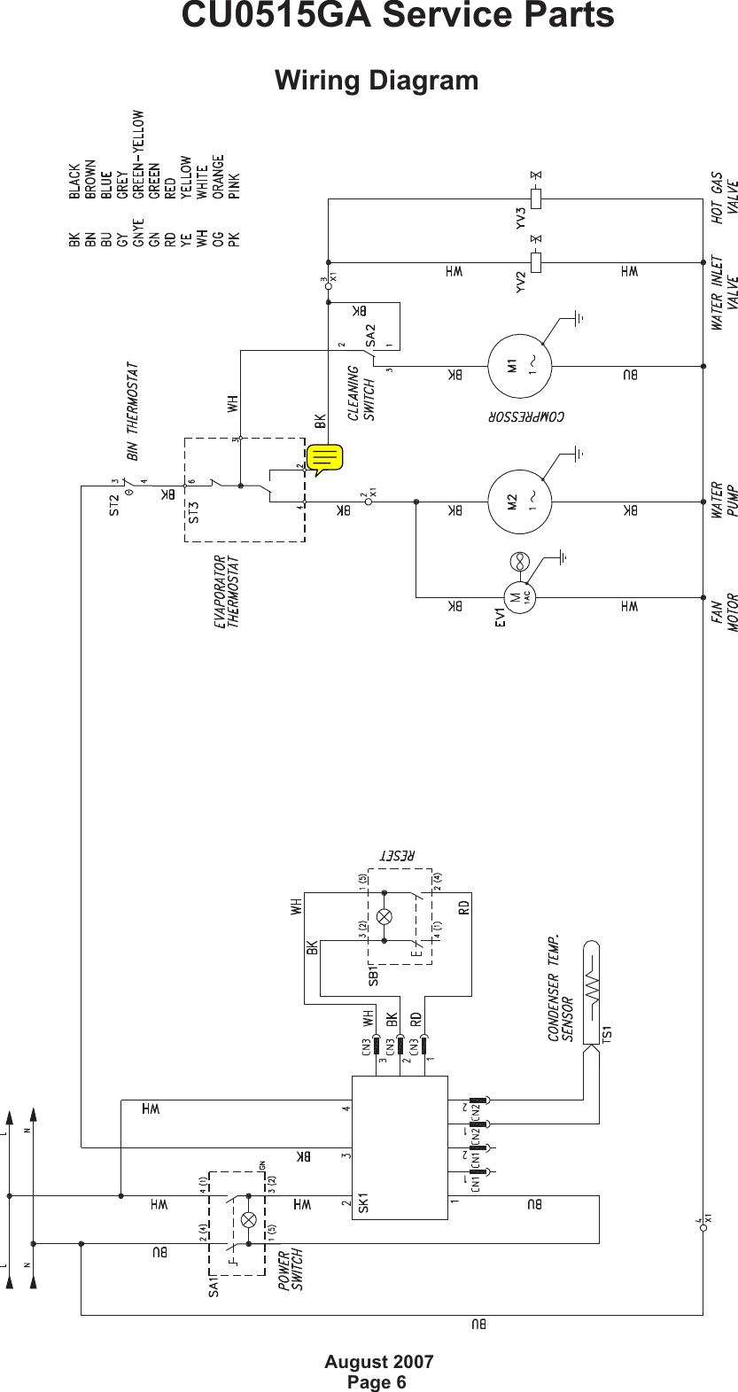 Page 6 of 6 - Scotsman Scotsman-Cu0515-Parts-List- Cu0515pts.vp  Scotsman-cu0515-parts-list