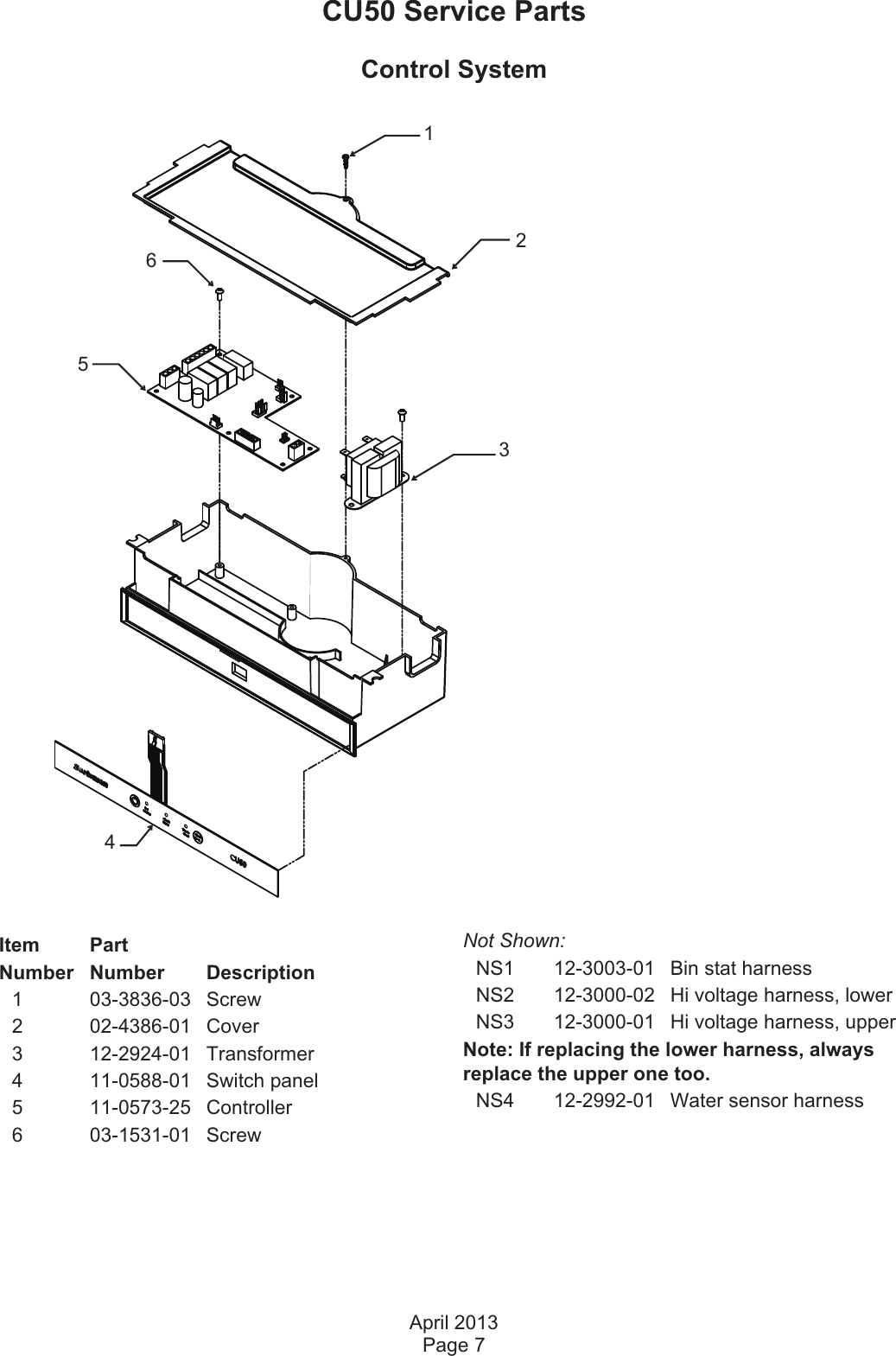 Page 7 of 9 - Scotsman Scotsman-Cu50-Undercounter-Parts-List- Cu50 Service Man.vp  Scotsman-cu50-undercounter-parts-list