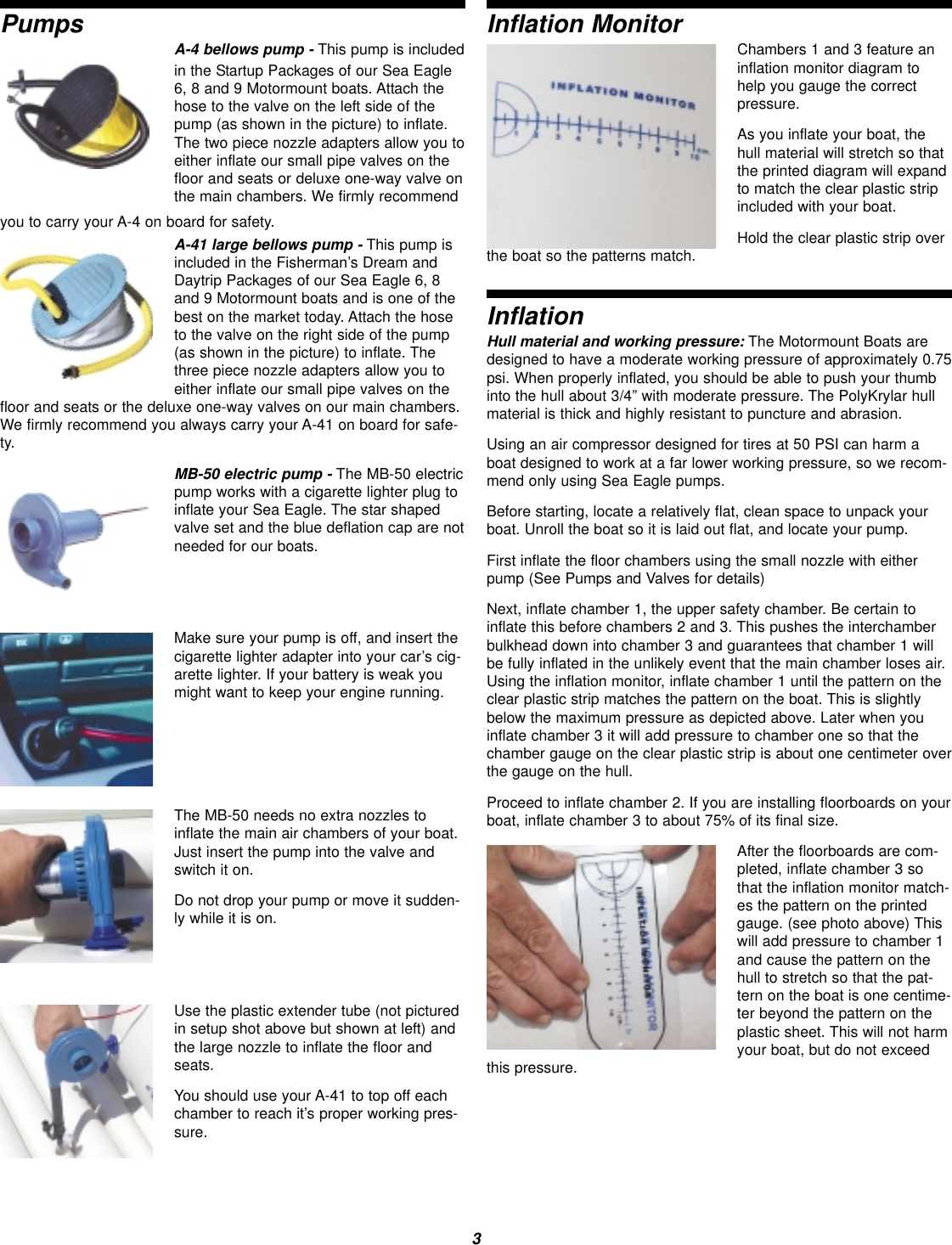 Page 3 of 8 - Sea-Eagle-Boats Sea-Eagle-Boats-Se-6-Users-Manual-  Sea-eagle-boats-se-6-users-manual