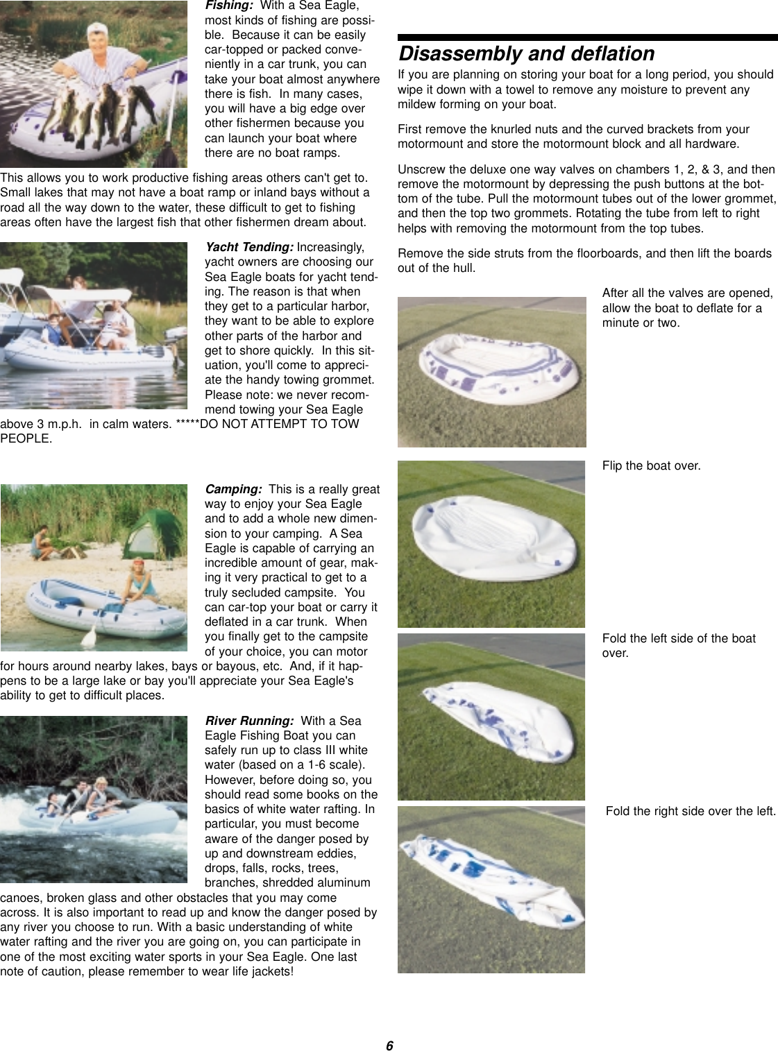 Page 6 of 8 - Sea-Eagle-Boats Sea-Eagle-Boats-Se-6-Users-Manual-  Sea-eagle-boats-se-6-users-manual